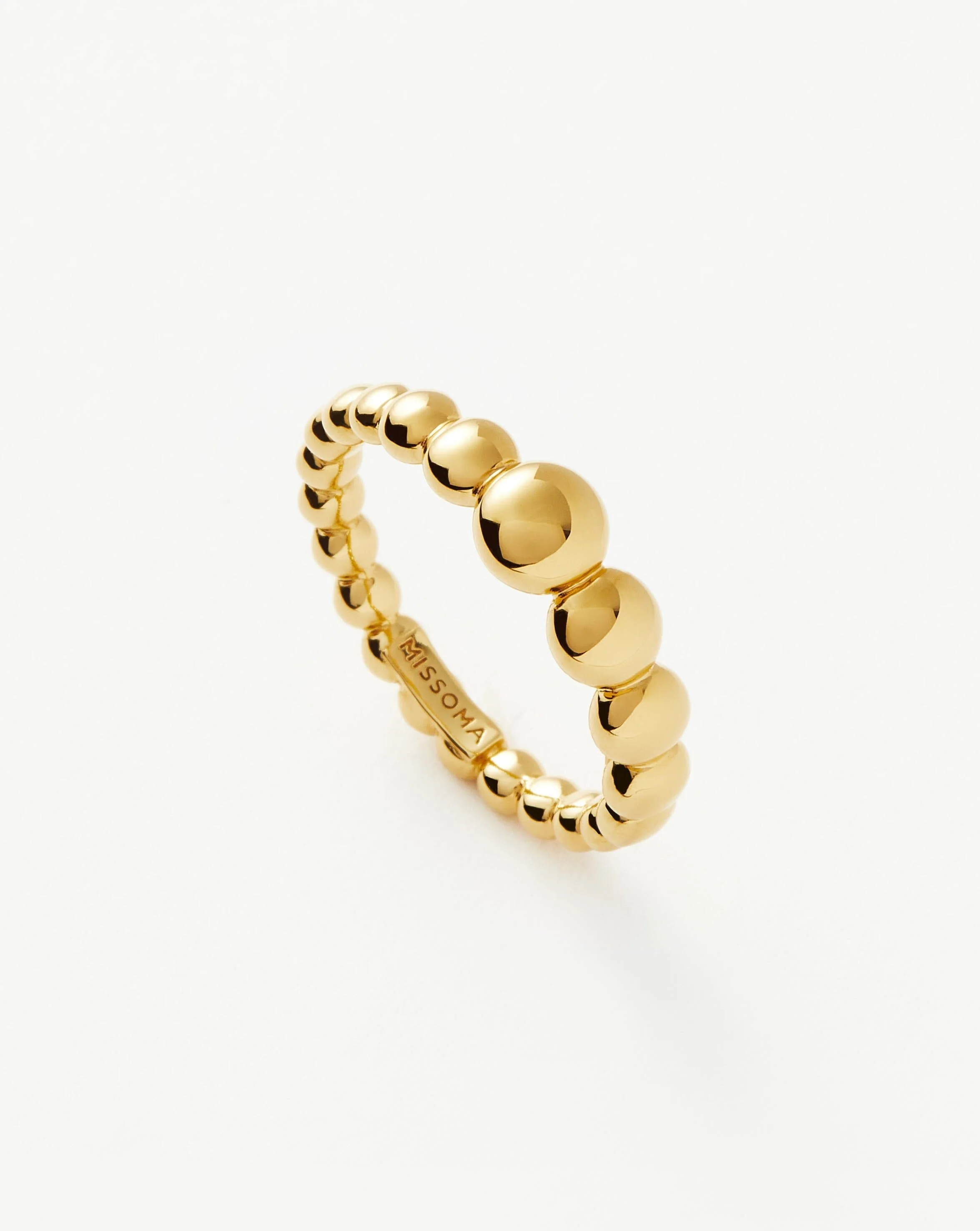 Beaded Stacking Ring | 18k Gold Vermeil