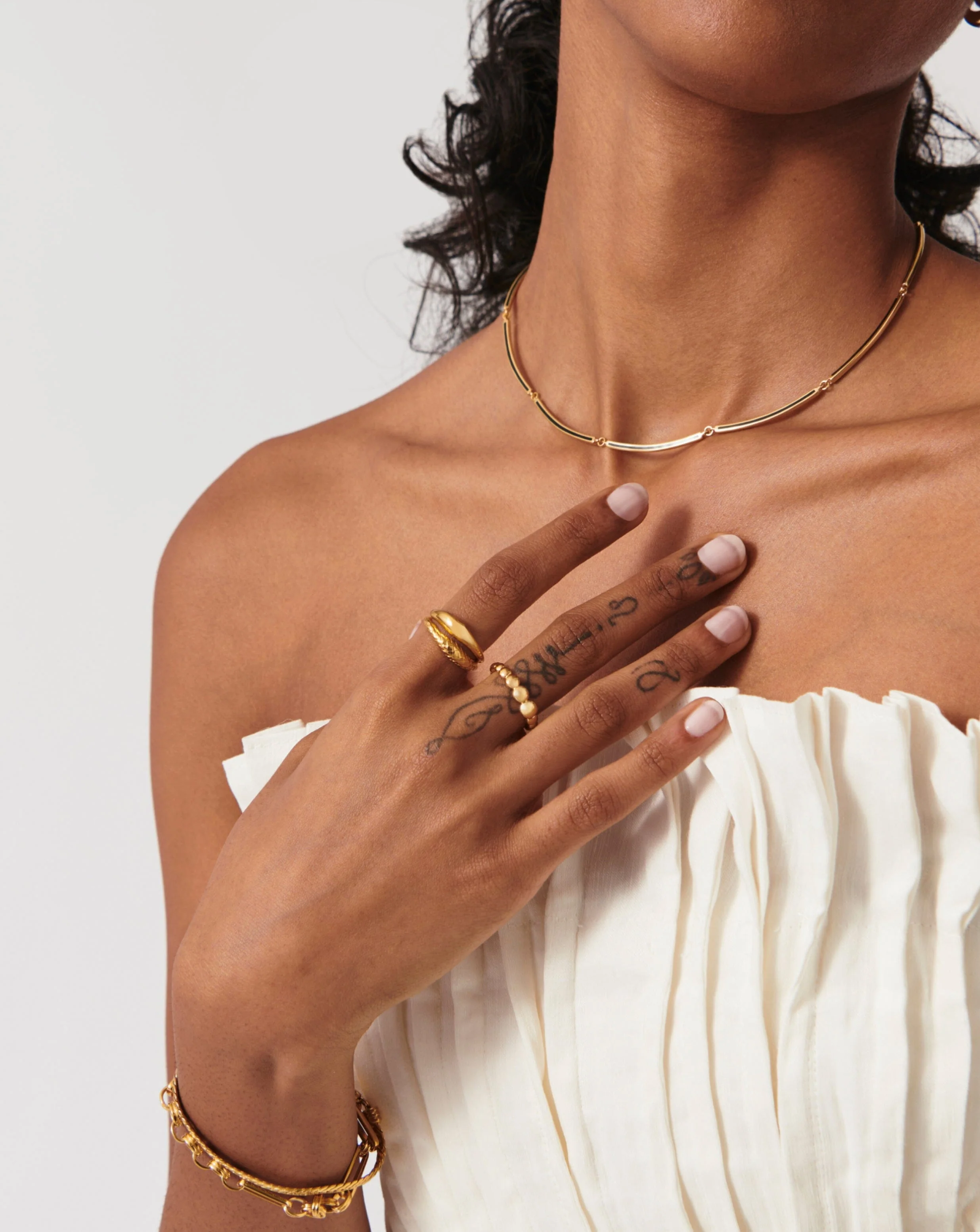 Beaded Stacking Ring | 18k Gold Vermeil - Image 6
