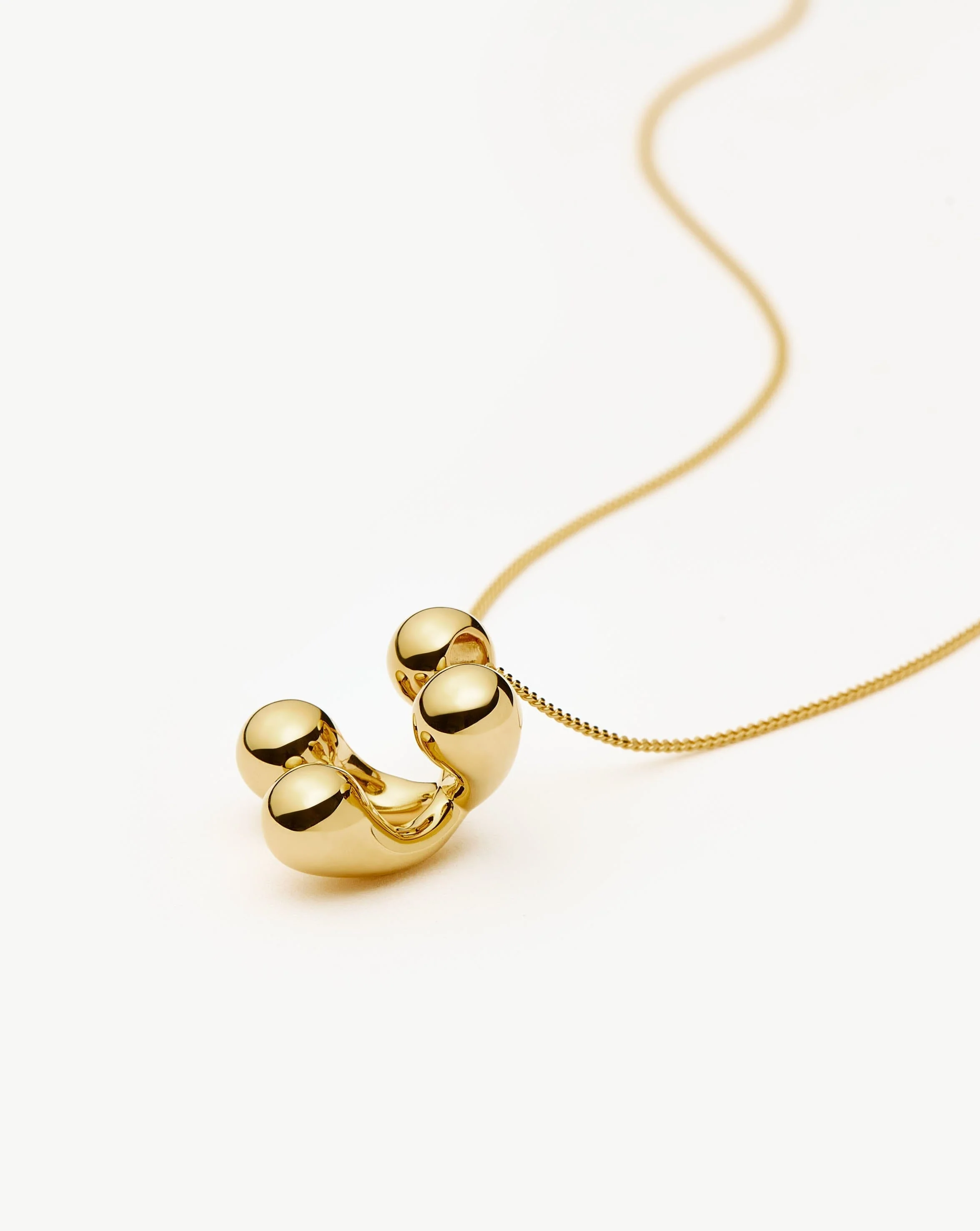 Atom Large Pendant Necklace | 18k Gold Plated - Image 5