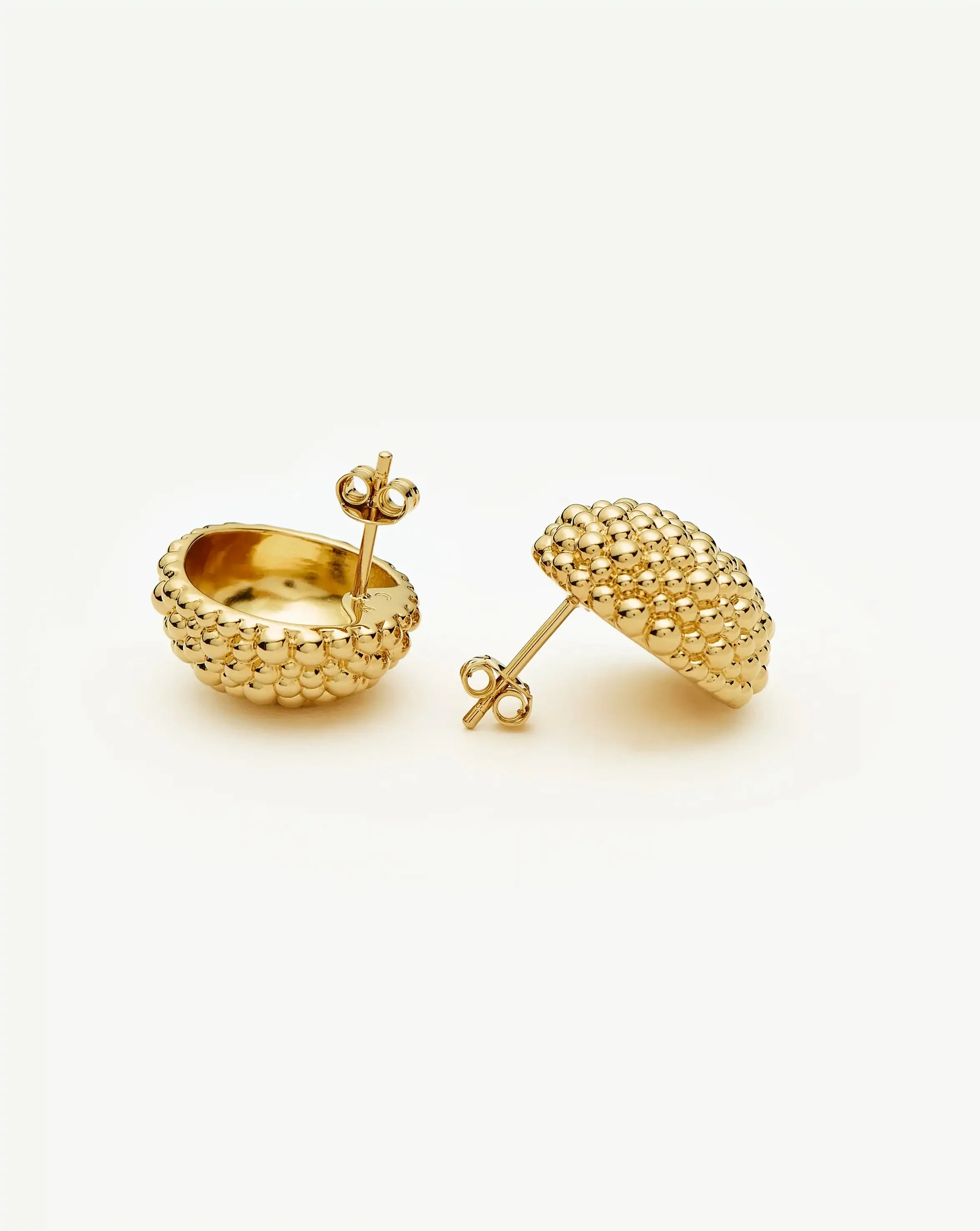 Baya Dome Stud Earrings | 18k Gold Plated - Image 5