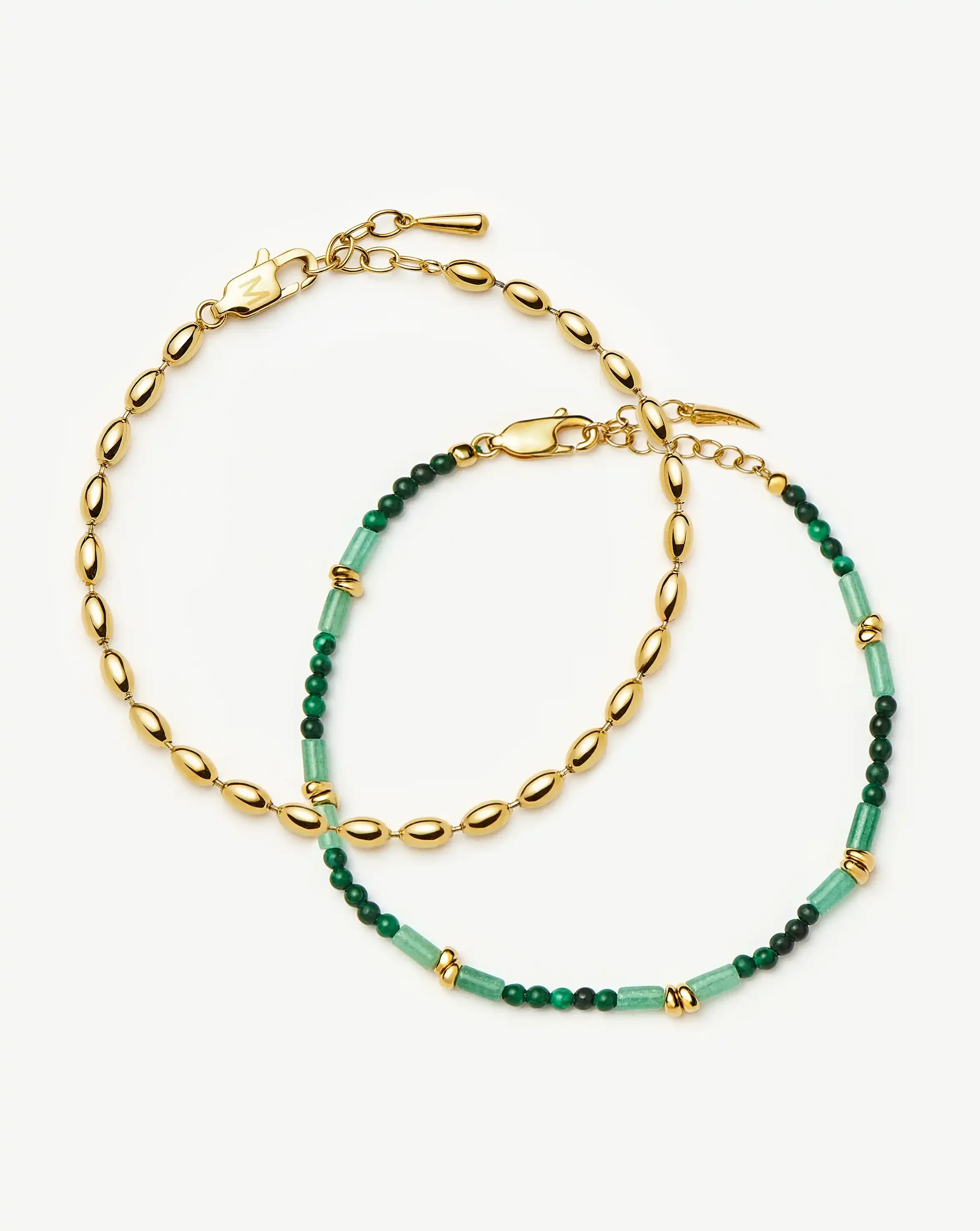 The Destination Bracelet Set | 18k Gold plated