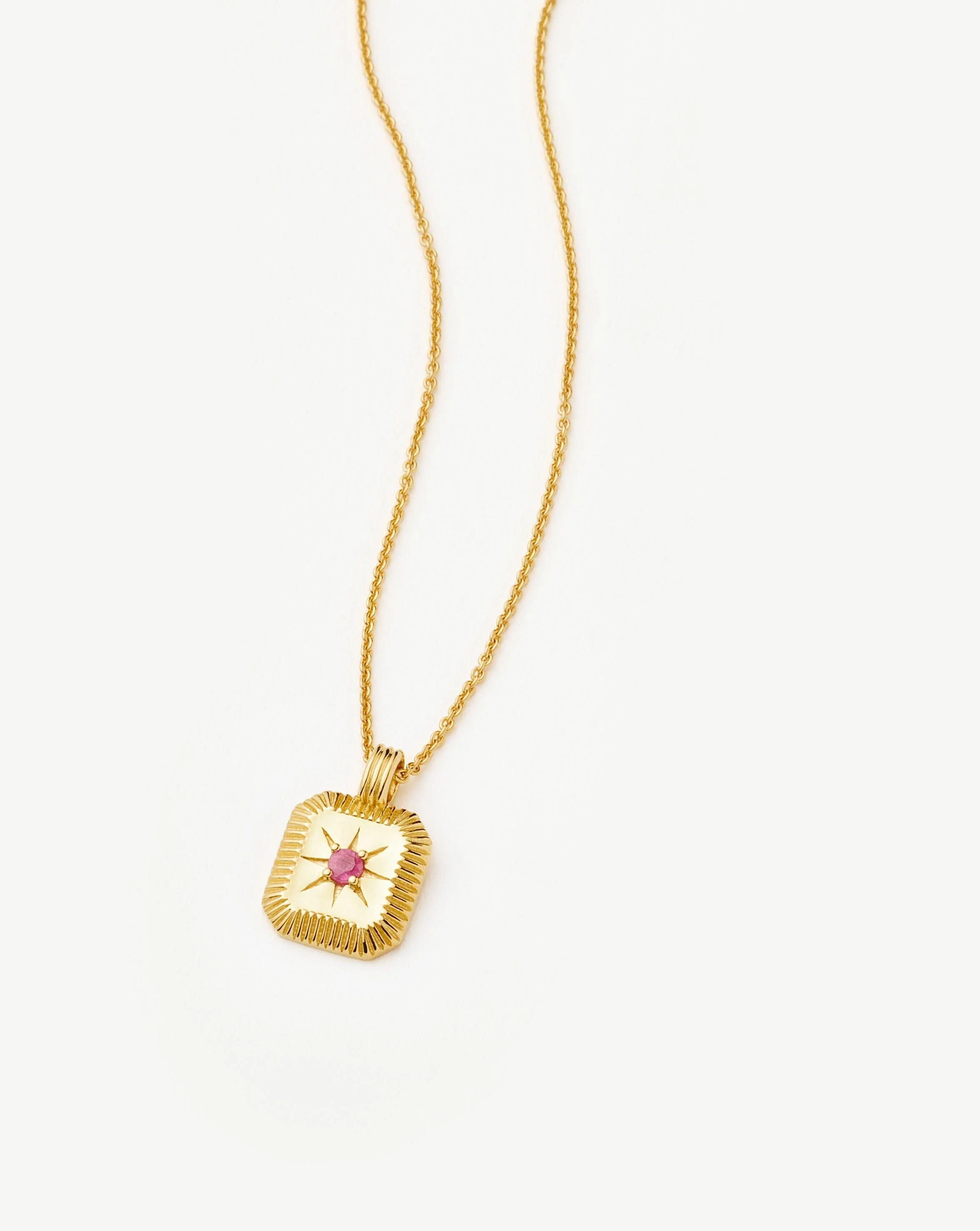 Birthstone Pendant Necklace | 18k Gold Vermeil - Image 3