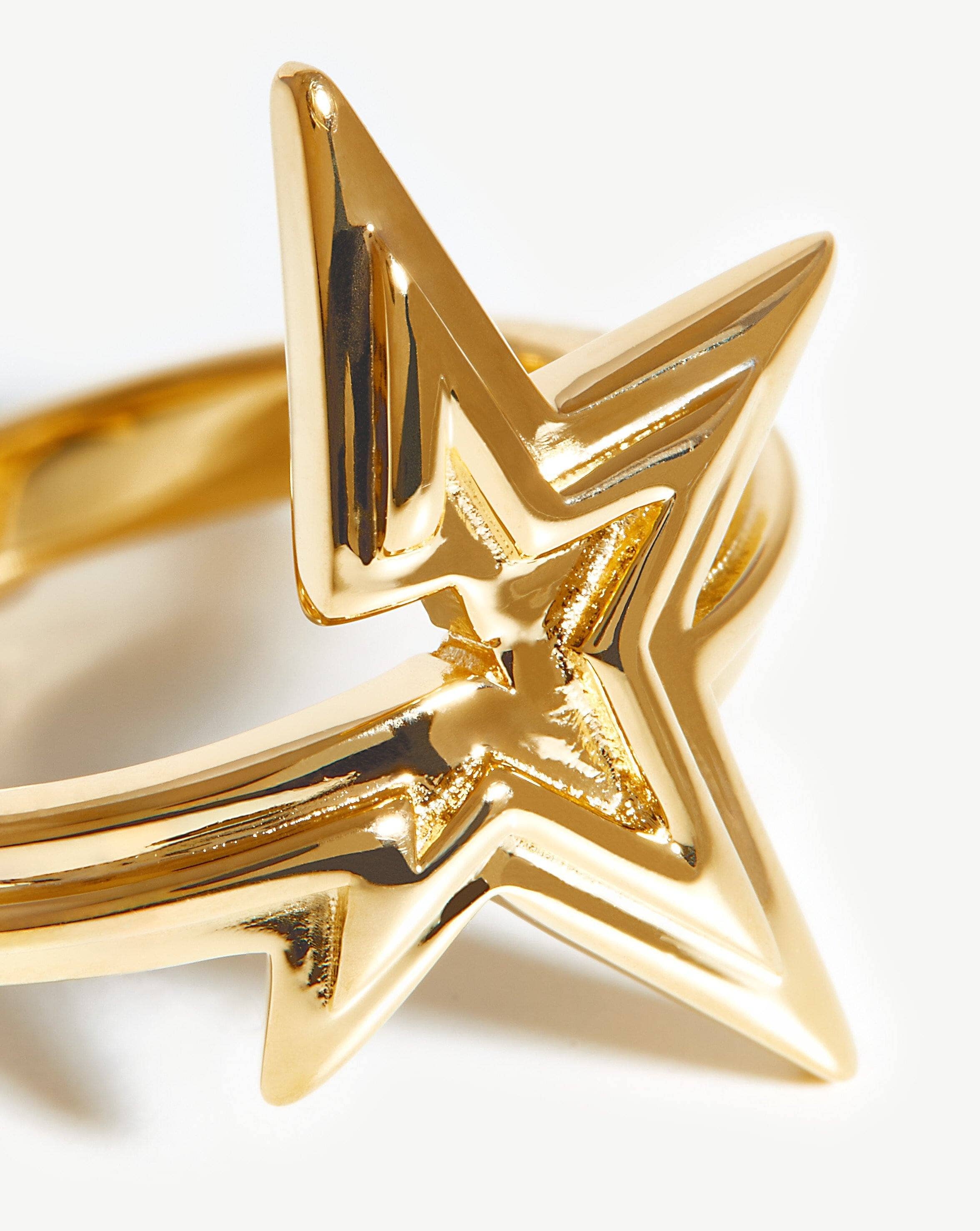 Celestial Ridge Star Ring | 18k Gold Vermeil - Image 8