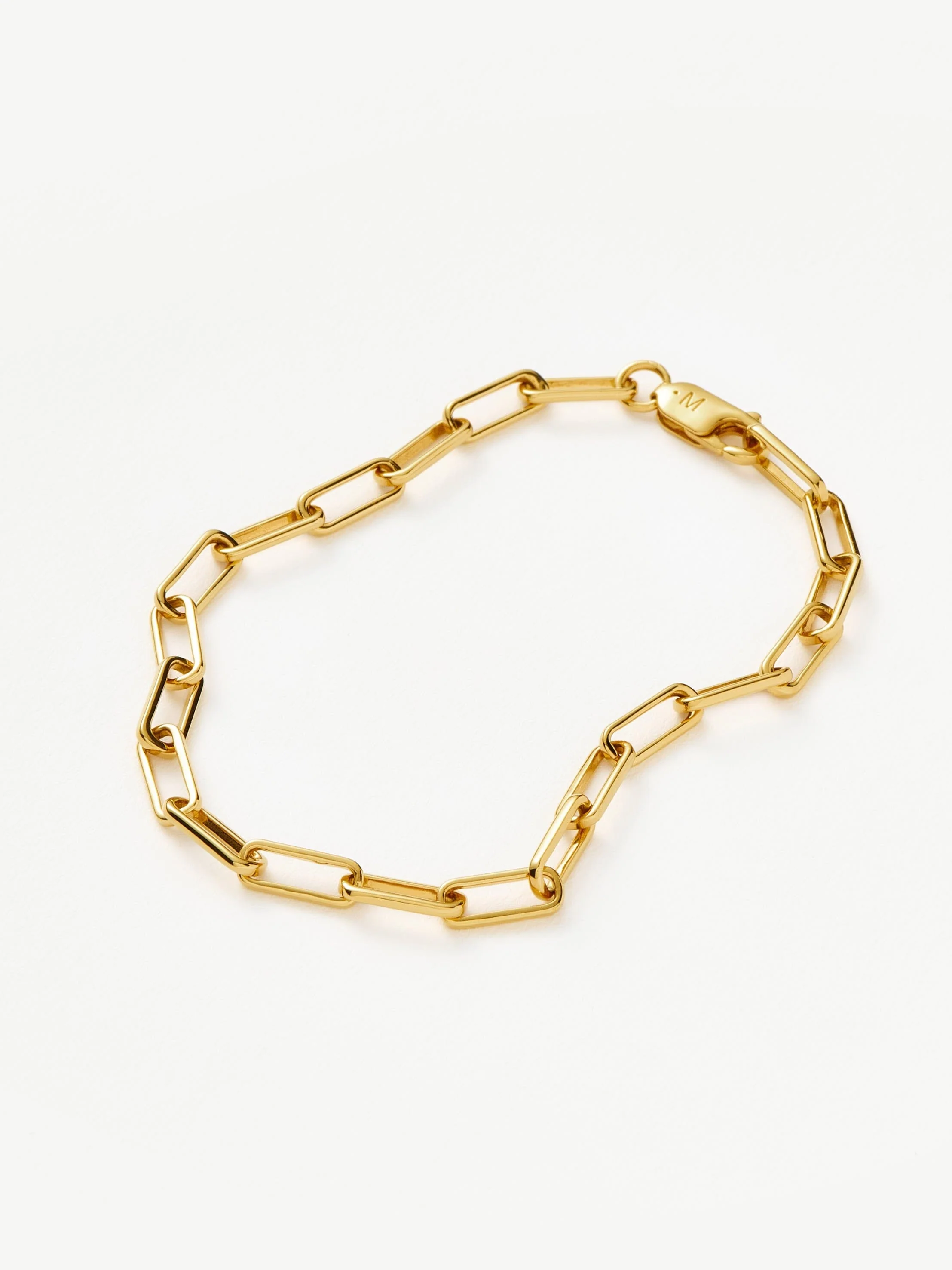 Classic Mini Paperclip Chain Bracelet | 18k Gold Plated