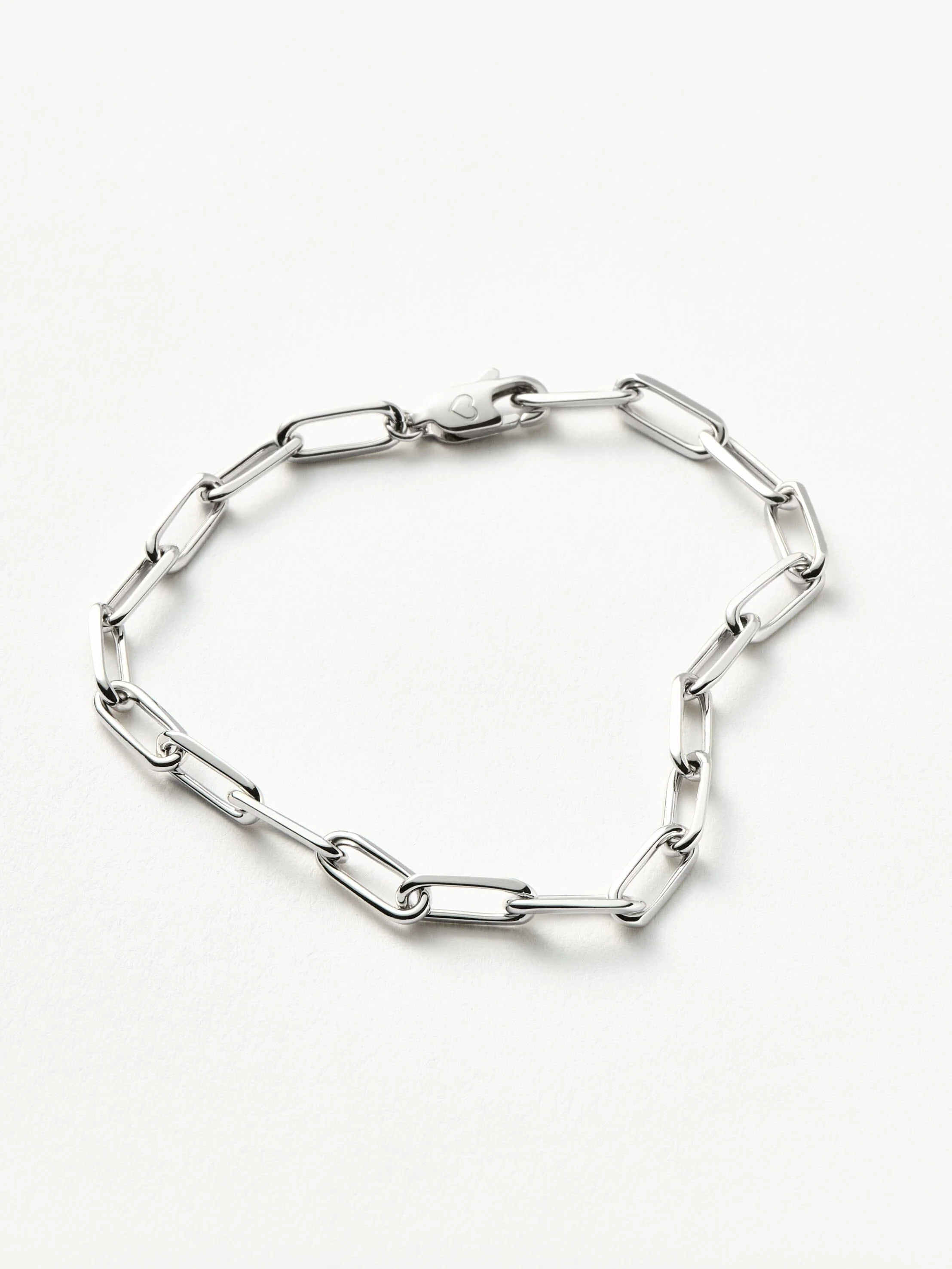 Classic Mini Paperclip Chain Bracelet | Silver Plated - Image 3