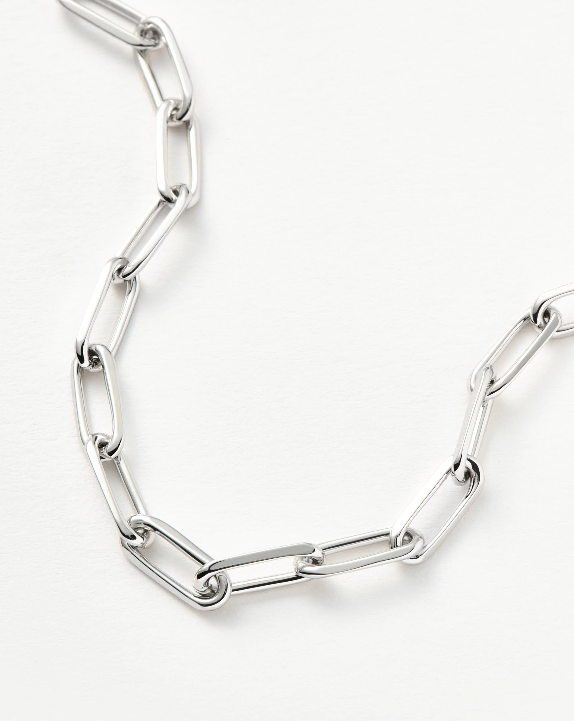 Classic Mini Paperclip Chain Bracelet | Silver Plated - Image 4