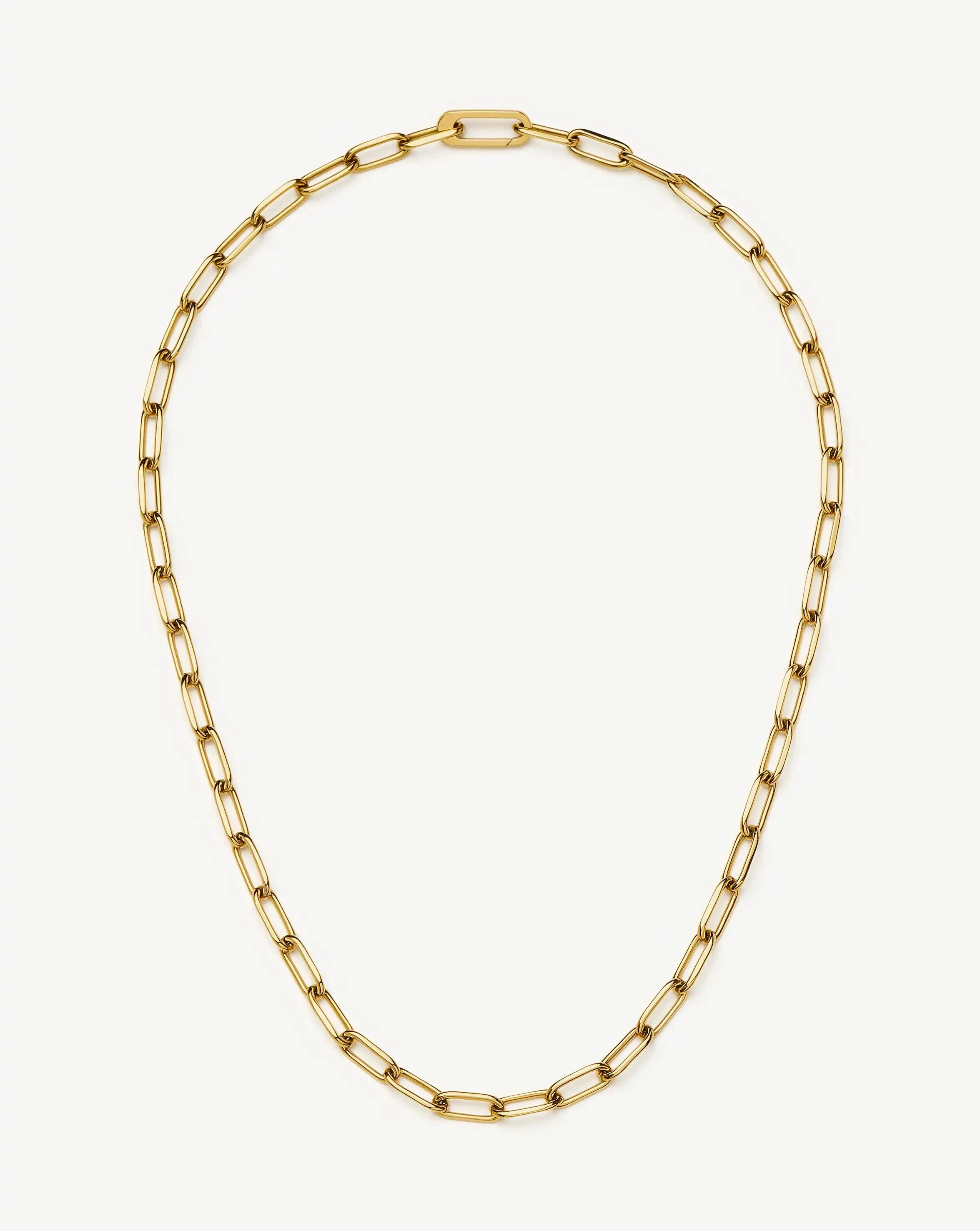 Classic Paperclip Chain Necklace | 18k Gold Plated