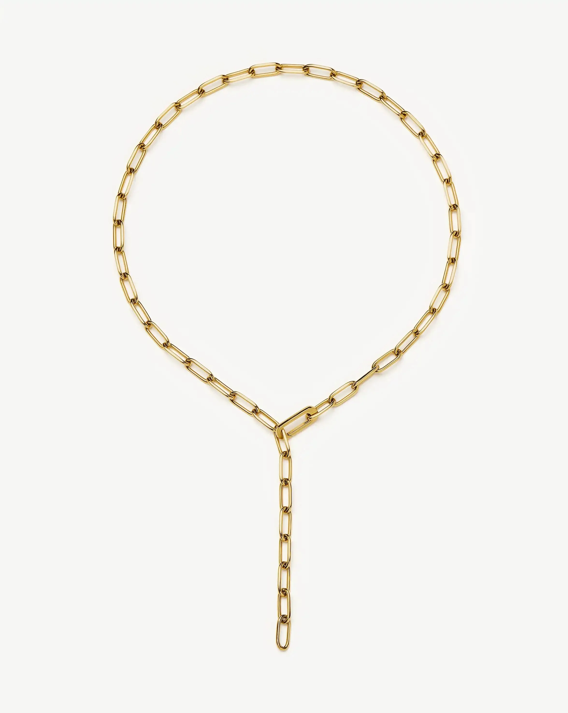 Classic Paperclip Chain Necklace | 18k Gold Plated - Image 4