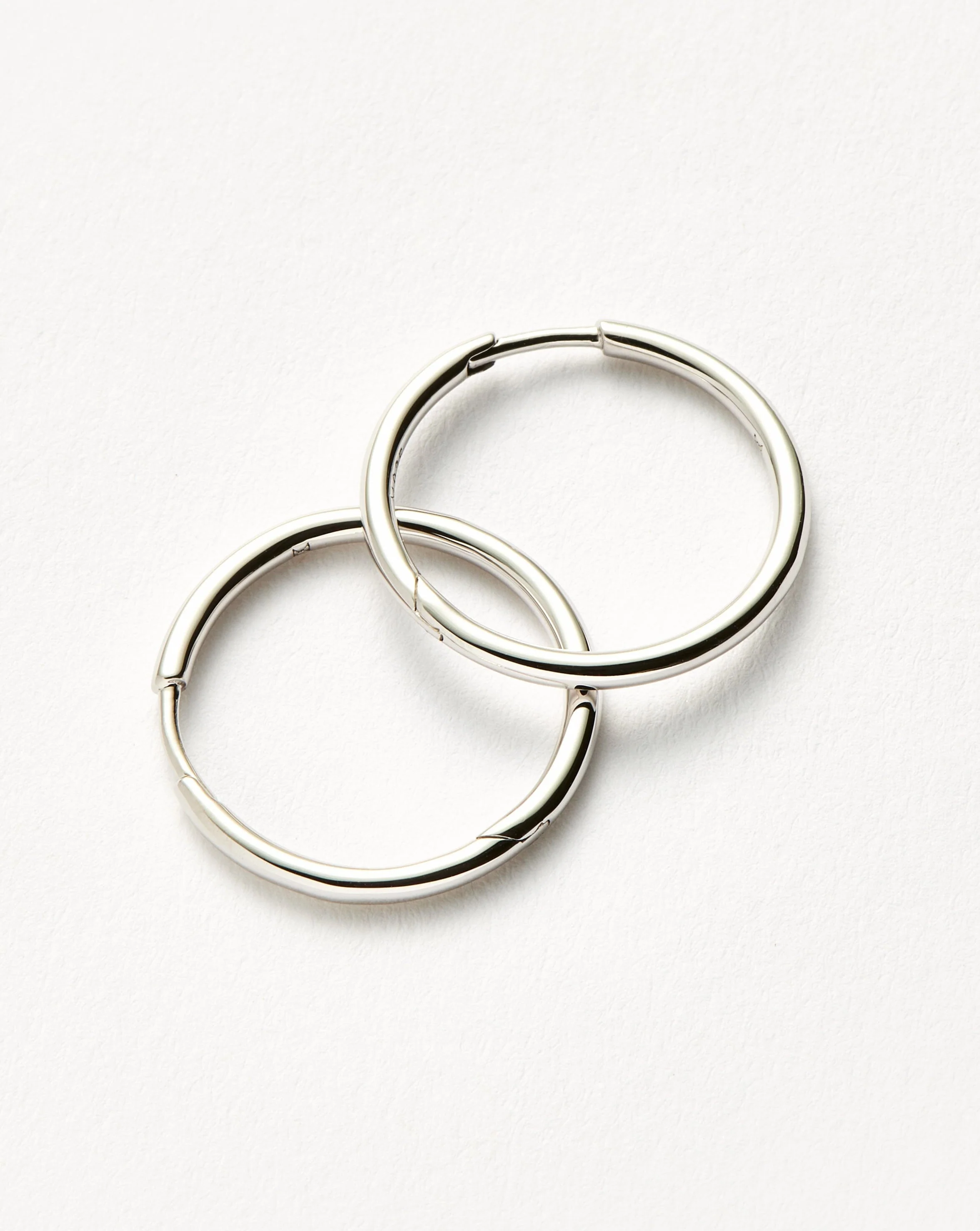 Classic Small Hoop Earrings | Silver Plated on Recycled Sterling Silver - Image 4