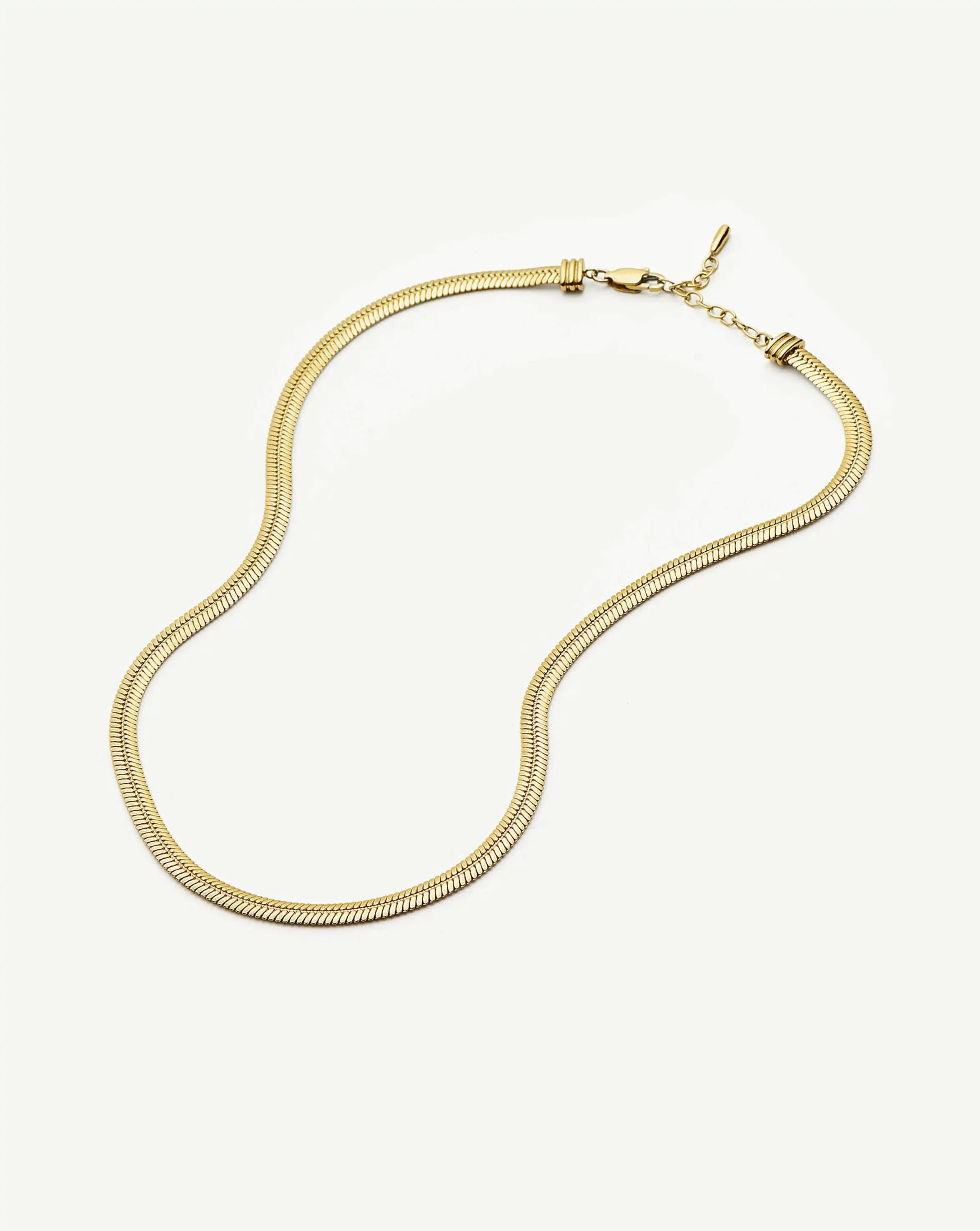 Classic Snake Chain Necklace | 18k Gold Plated - Image 5