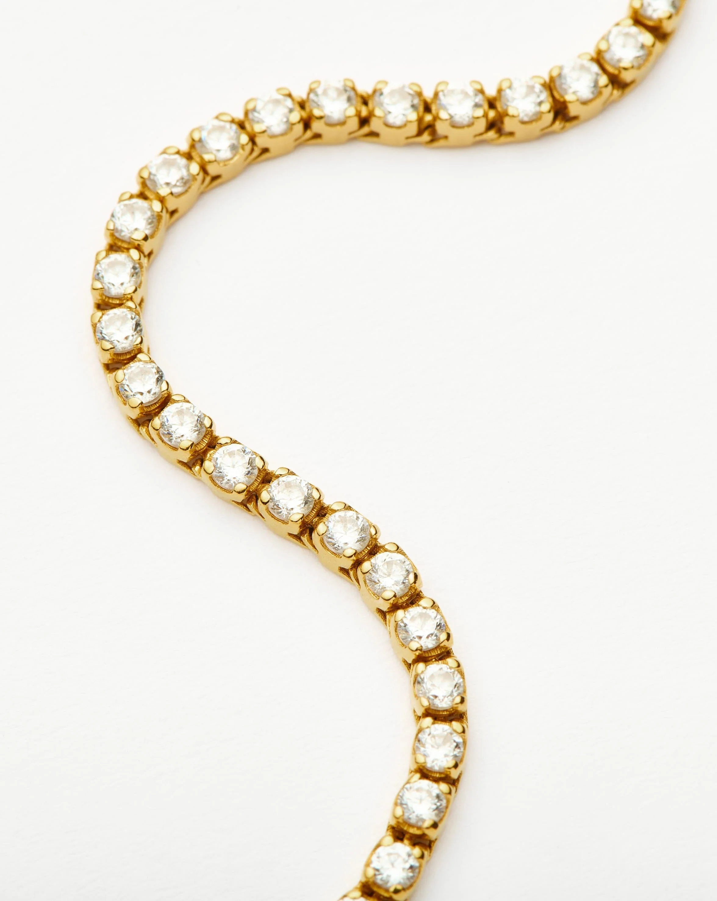 Classic Tennis Bracelet | 18k Gold Vermeil Cubic Zirconia - Image 3