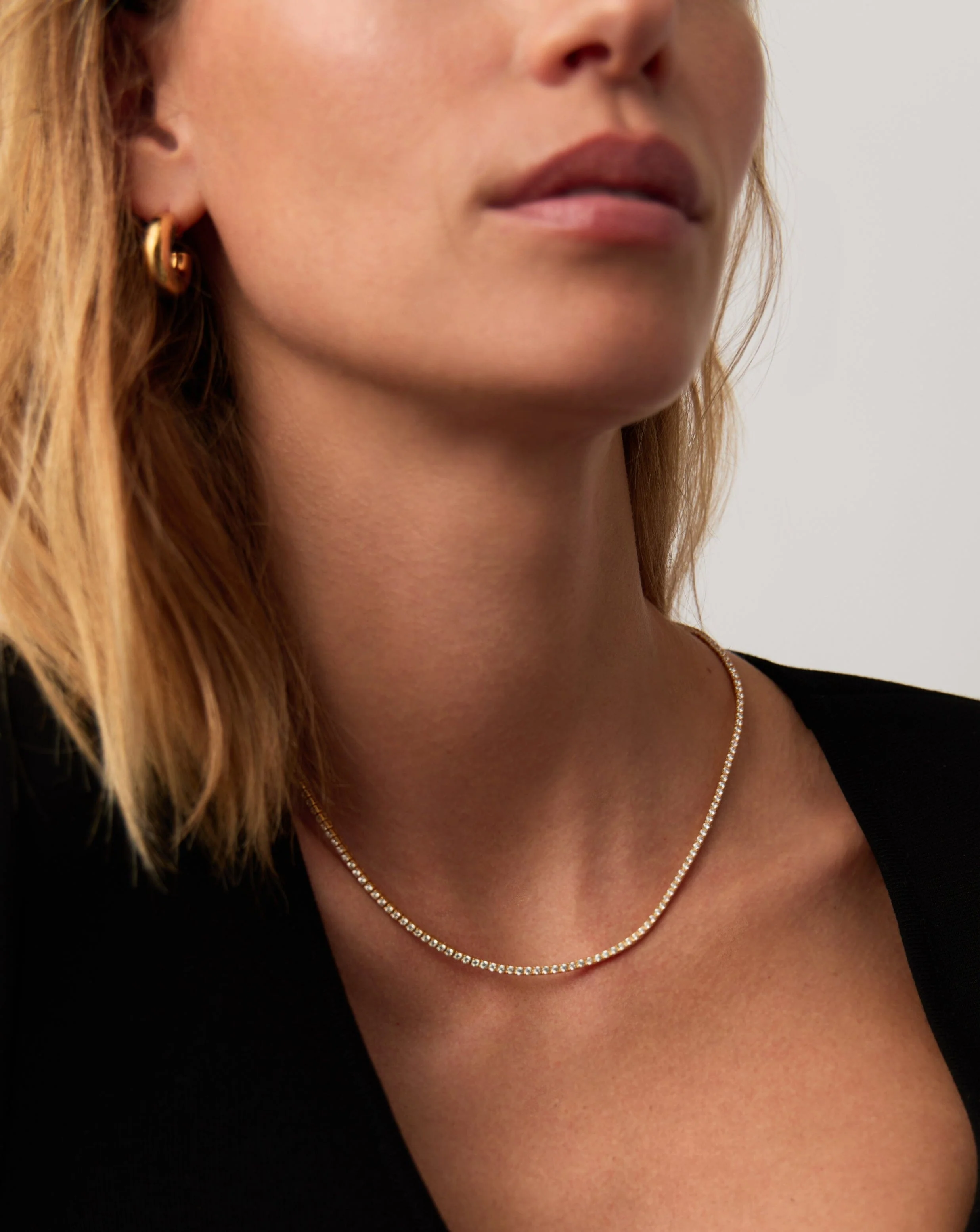 Classic Tennis Necklace | 18k Gold Vermeil Cubic Zirconia - Image 3