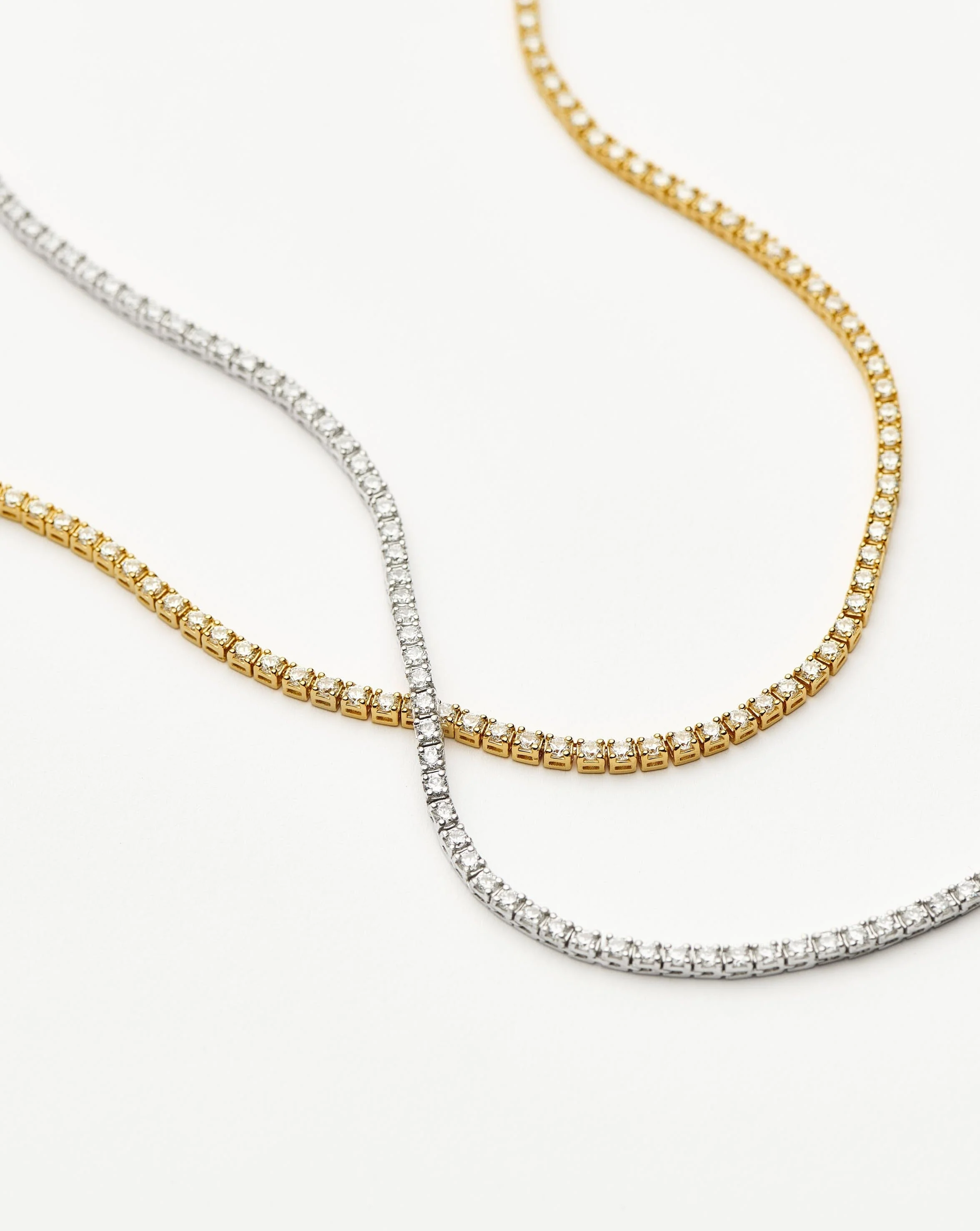 Classic Tennis Necklace | 18k Gold Vermeil Cubic Zirconia - Image 5