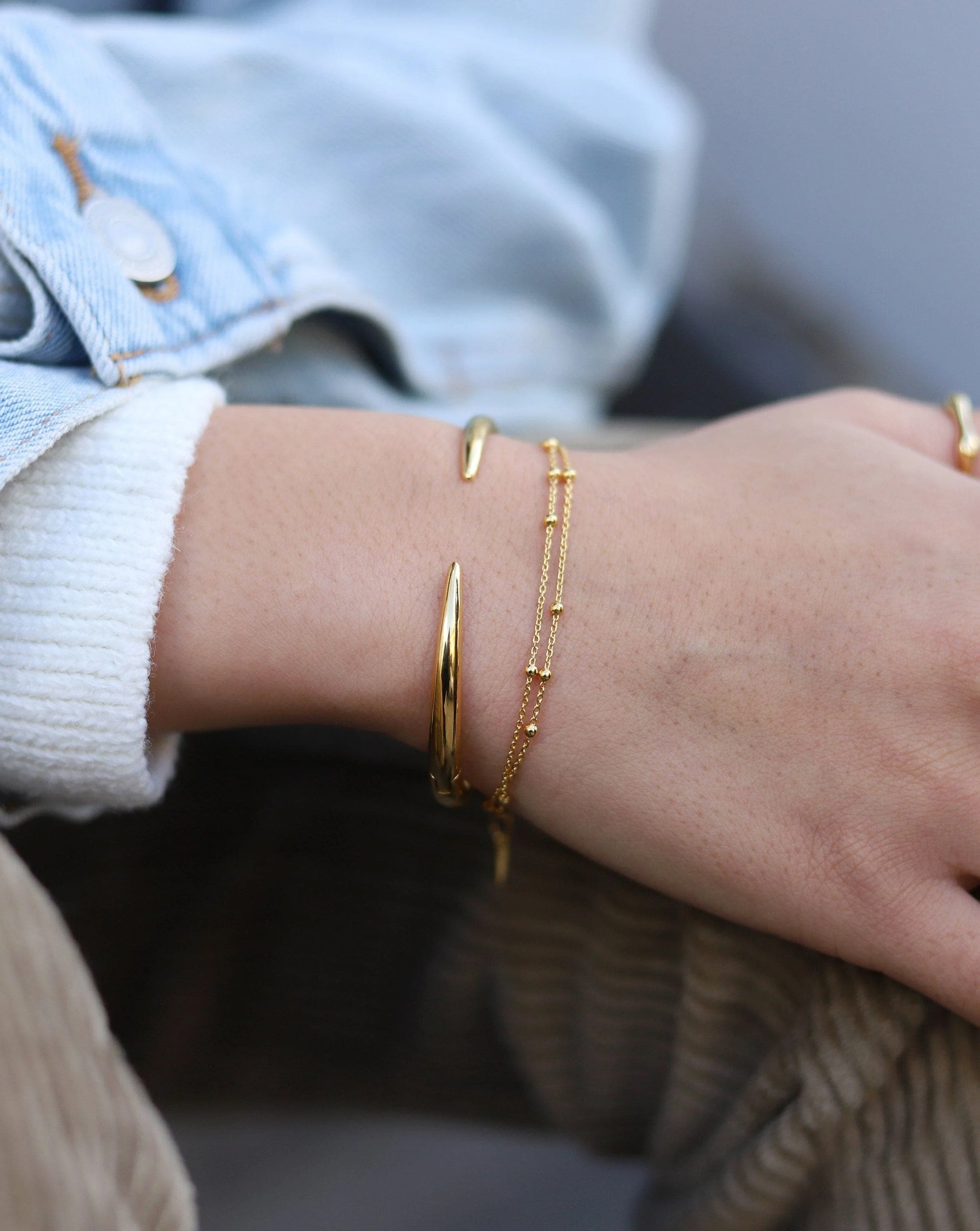 Claw Clove Cuff Bracelet | 18k Gold Plated - Image 2