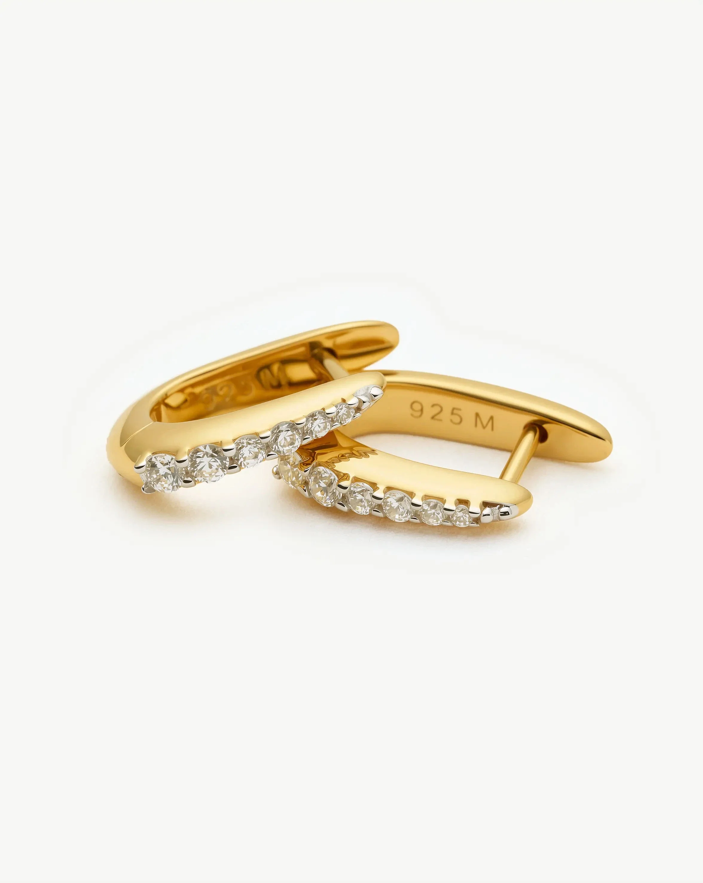 Claw Pave Huggies | 18k Gold Vermeil/Pavé - Image 4