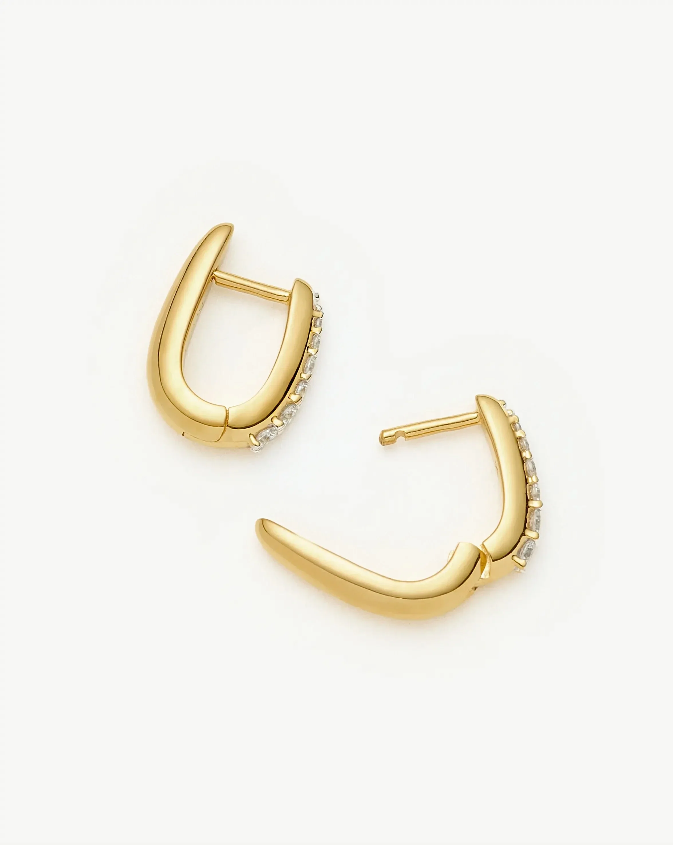 Claw Pave Huggies | 18k Gold Vermeil/Pavé - Image 5