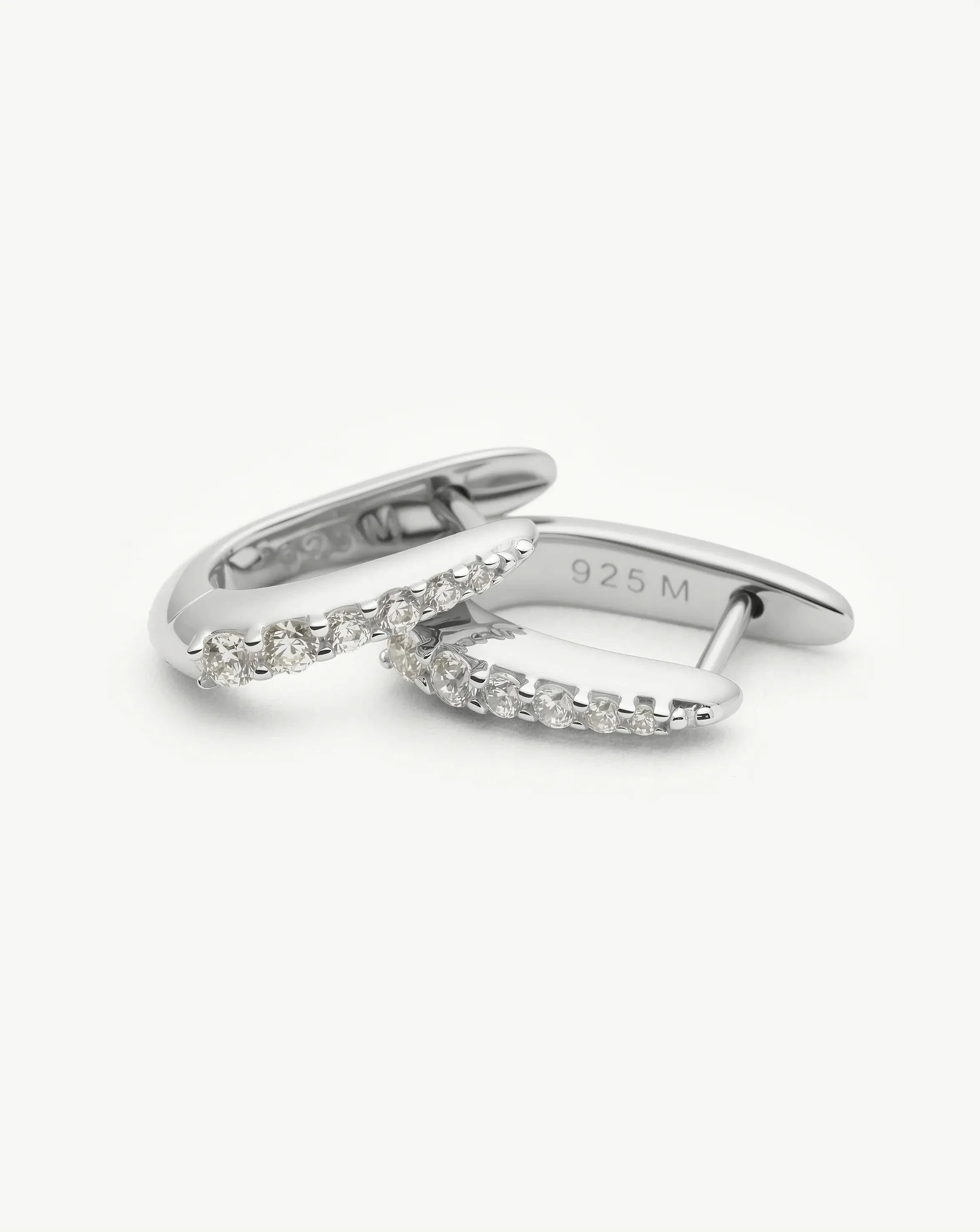 Claw Huggies | Sterling Silver/Pavé - Image 4