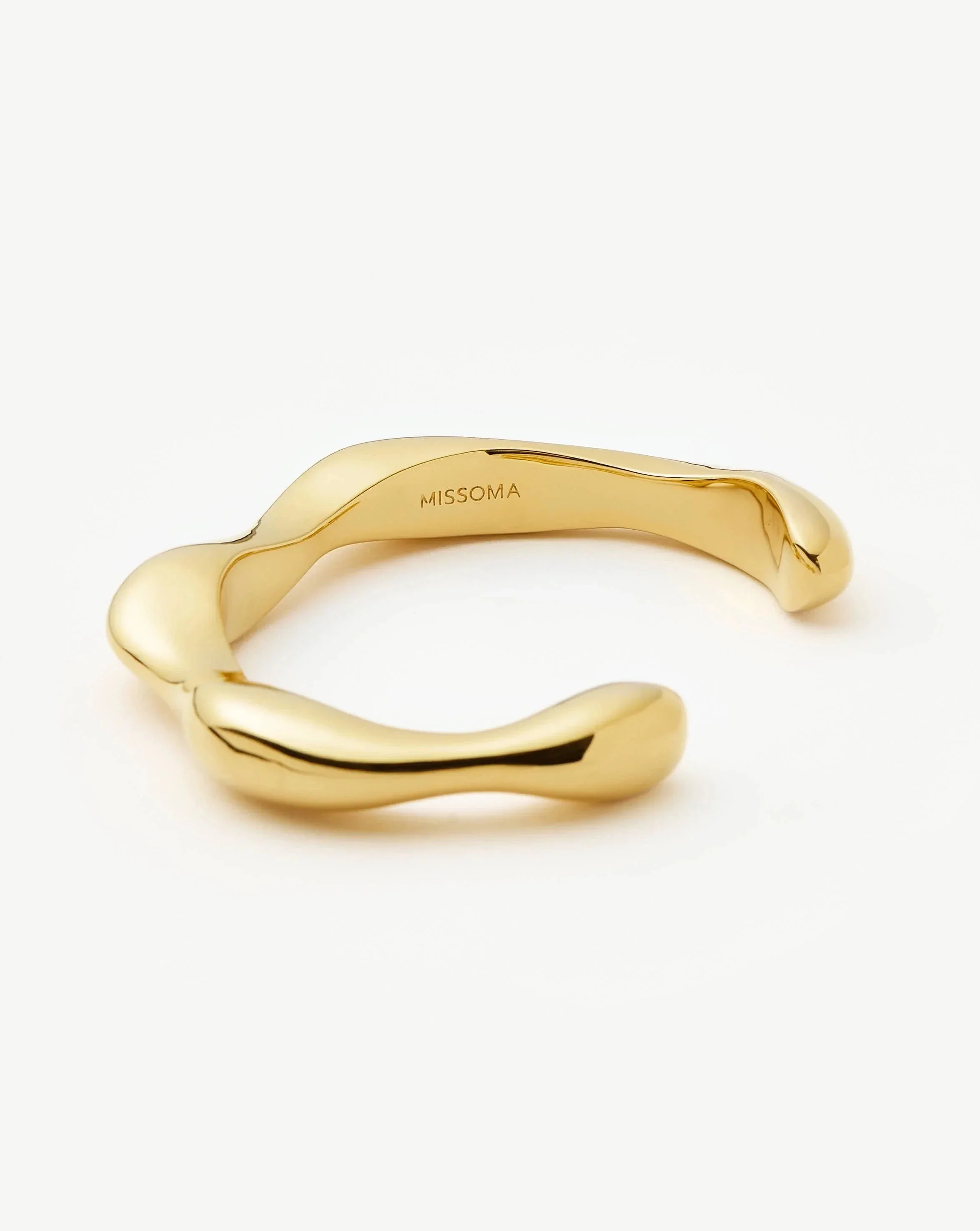 Eny Puffy Cuff Bracelet | 18k Gold Plated - Image 4