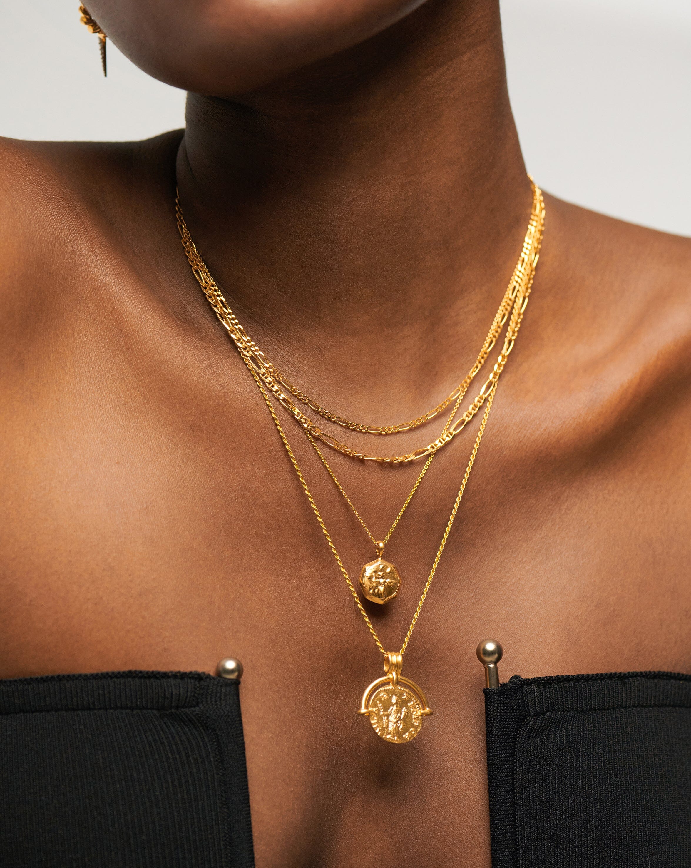 Filia Double Chain Necklace | 18k Gold Vermeil - Image 2