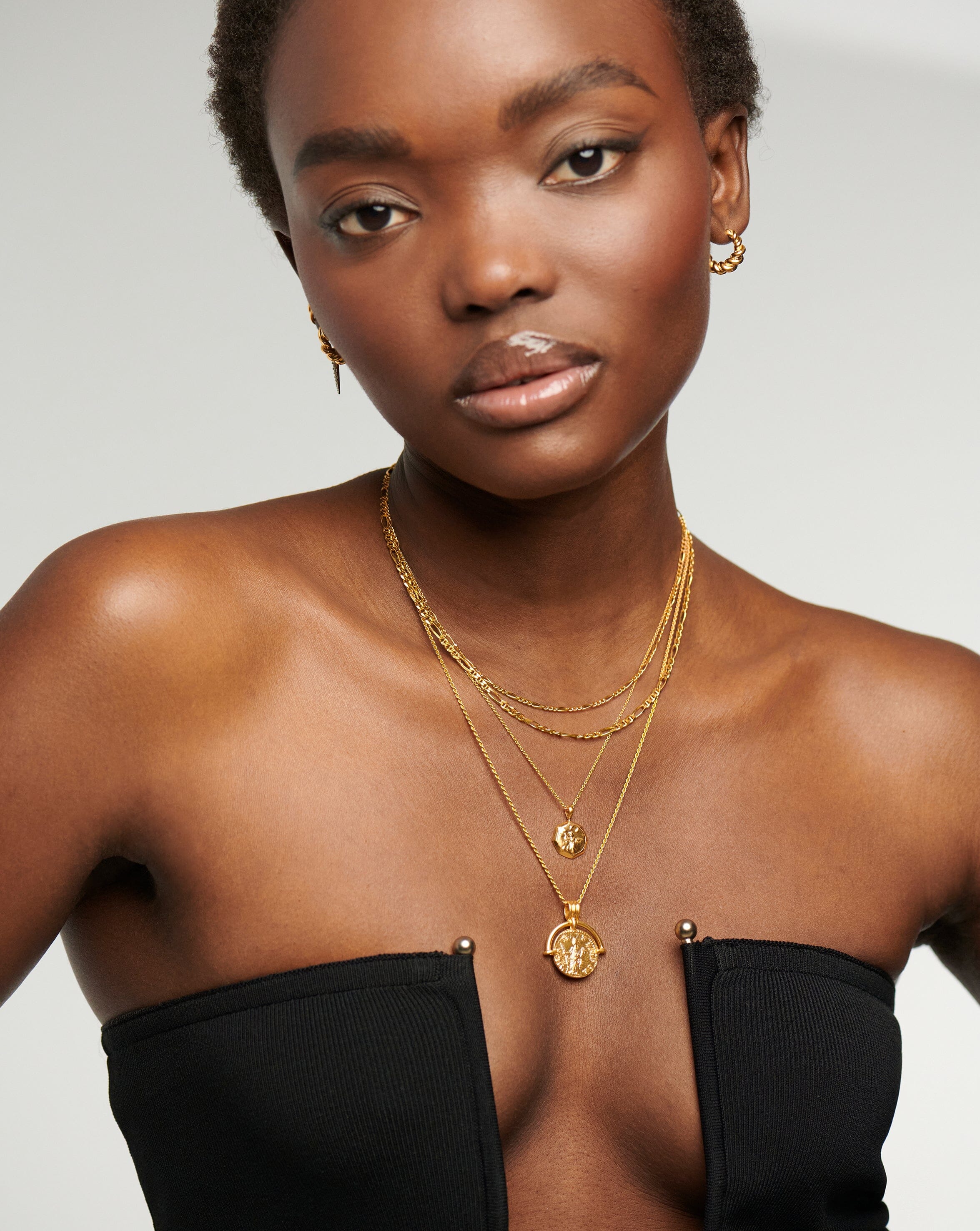 Filia Double Chain Necklace | 18k Gold Vermeil - Image 3