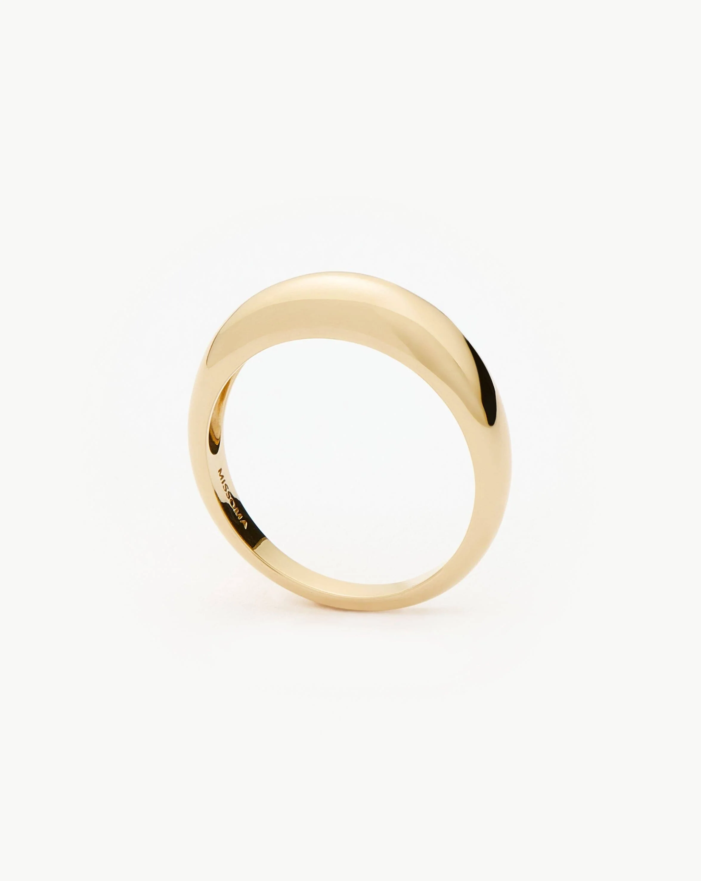 Solid Gold Classic Dome Ring | 14k Solid Gold