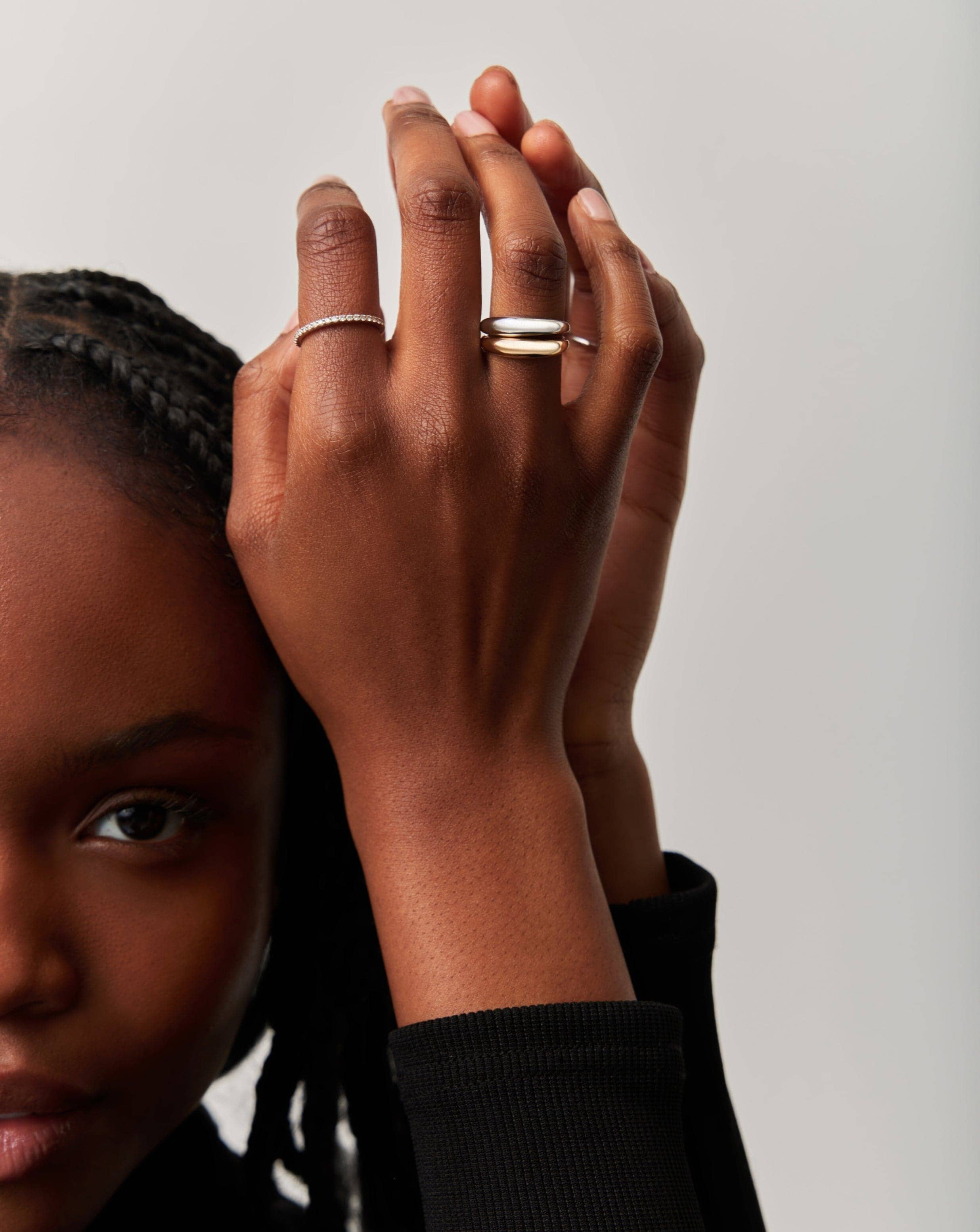 Solid Gold Classic Dome Ring | 14k Solid Gold - Image 2