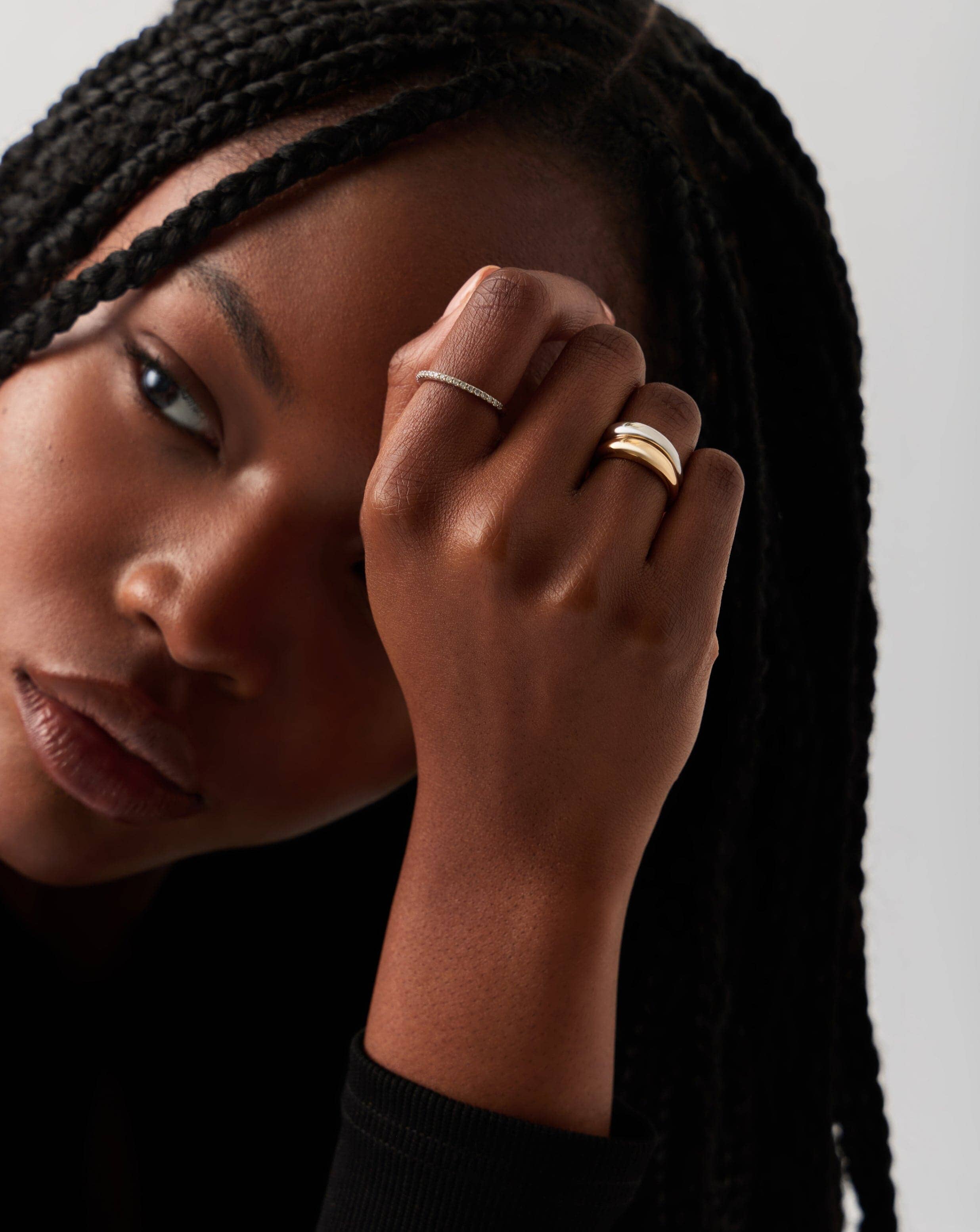 Solid Gold Classic Dome Ring | 14k Solid Gold - Image 6