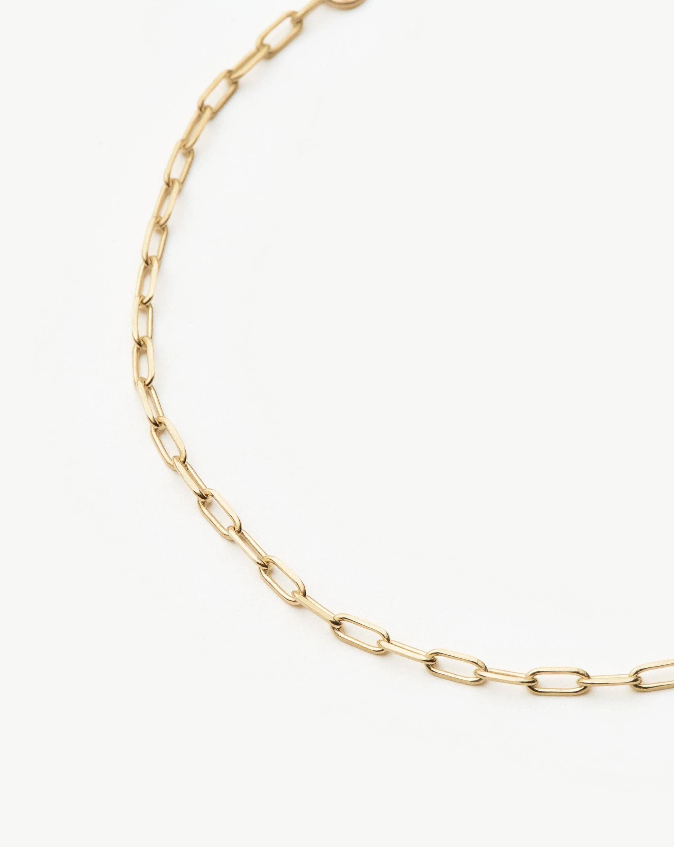 Solid Gold Classic Paperclip Chain Bracelet | 14k Solid Gold - Image 4