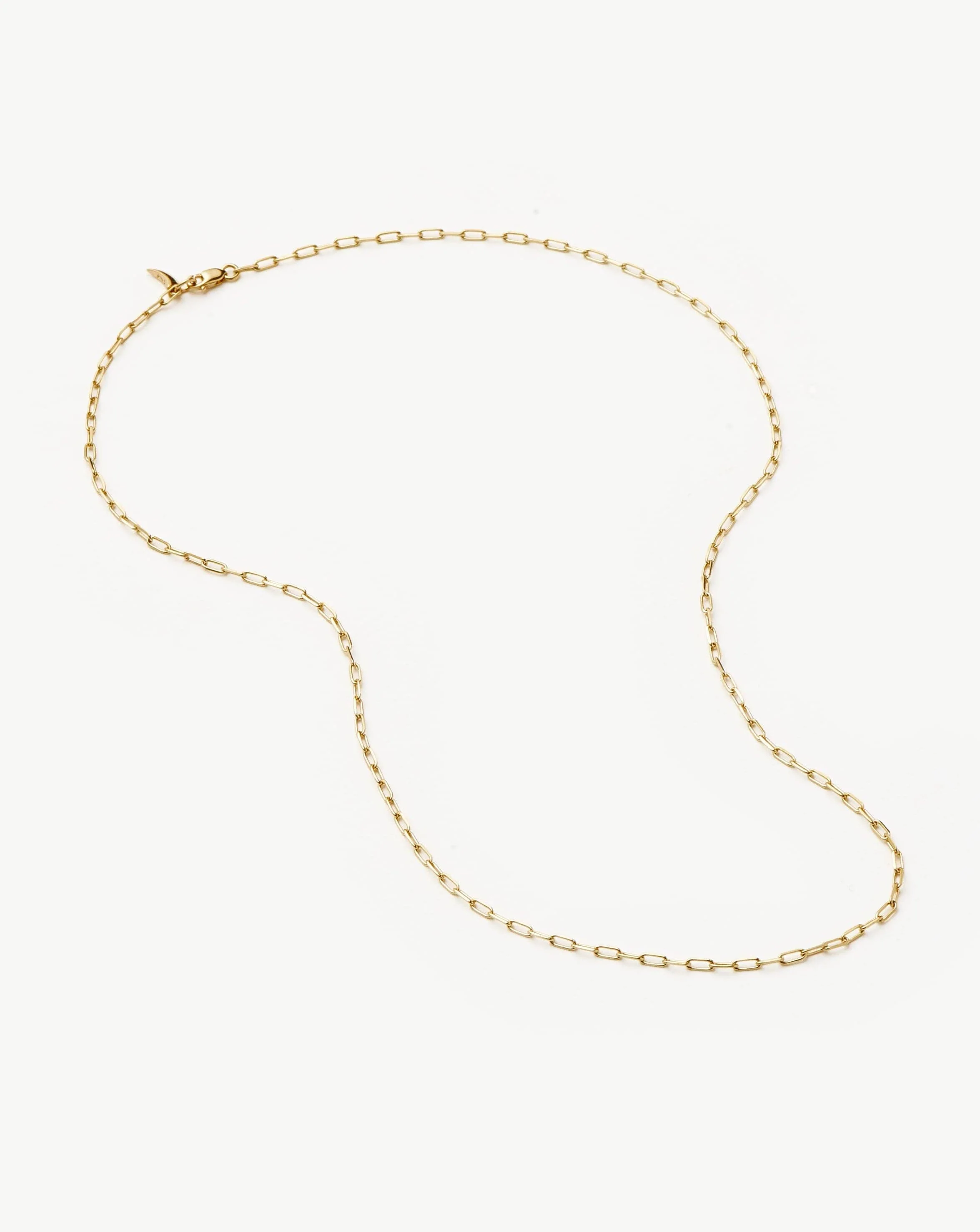 Solid Gold Classic Paperclip Chain Necklace | 14k Solid Gold - Image 5
