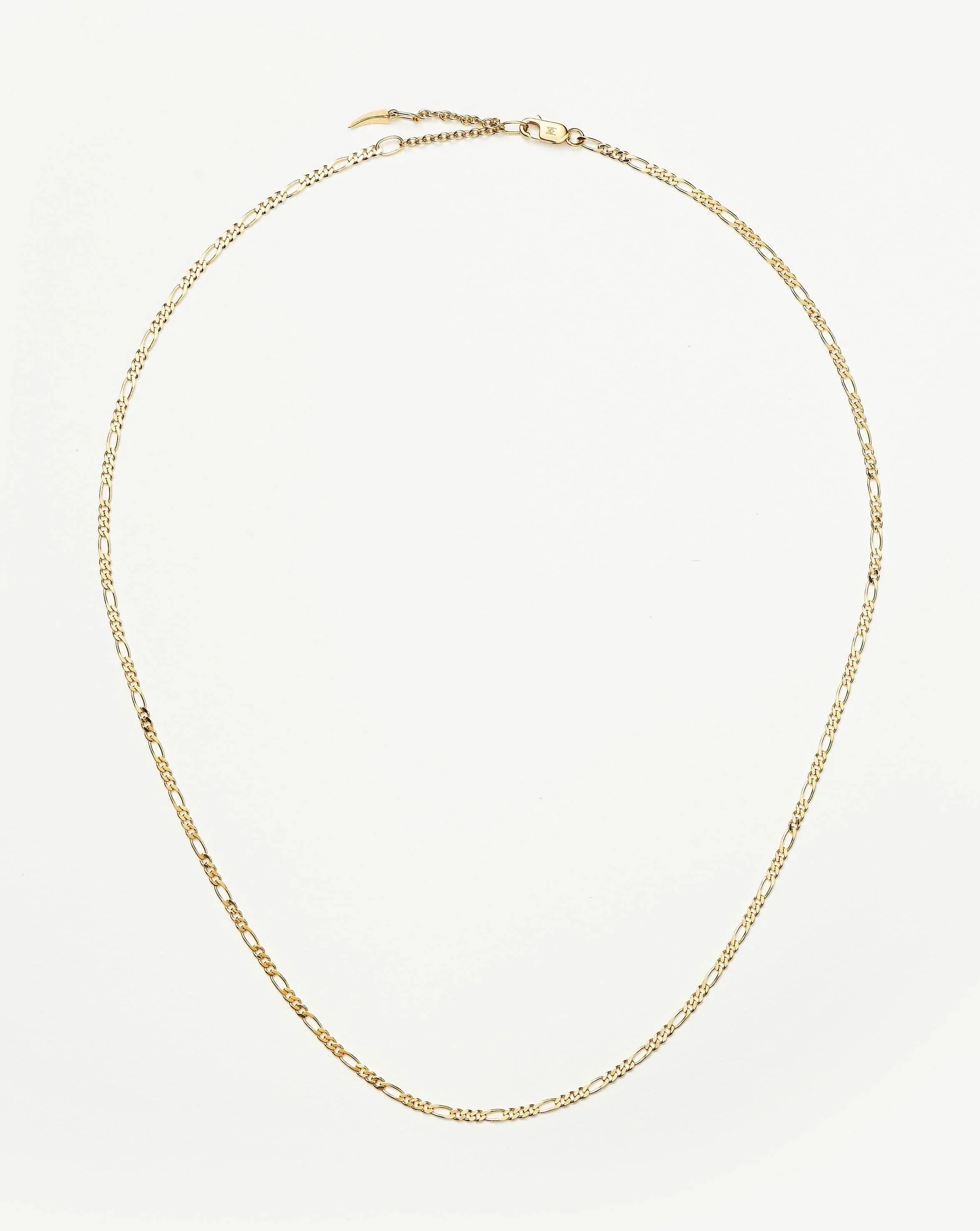 Solid Gold Figaro Chain Necklace