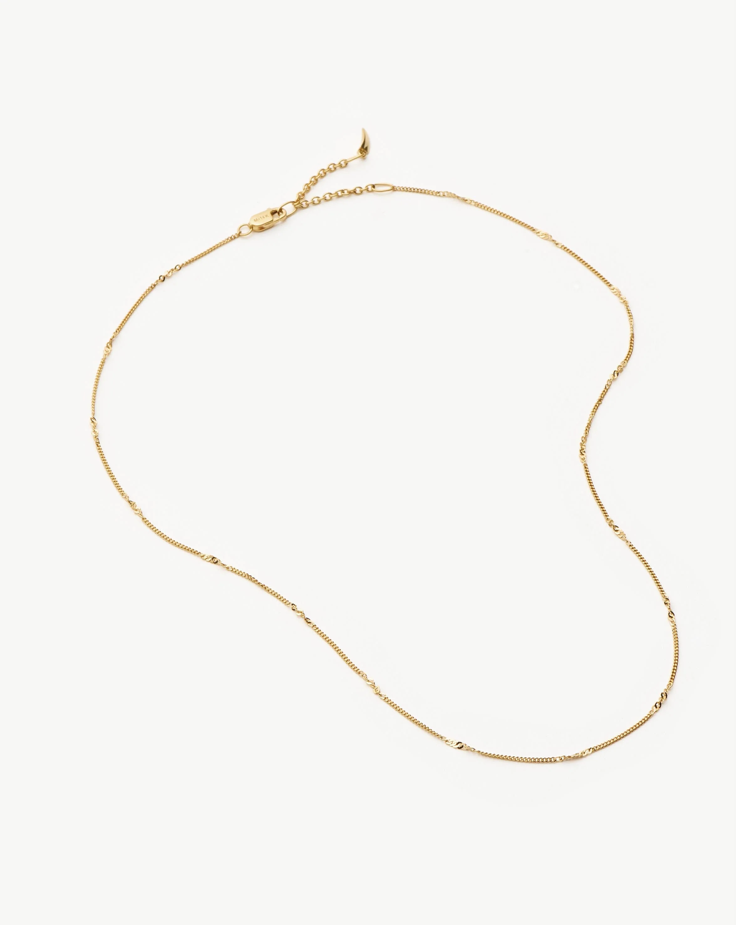 Solid Gold Twisted Curb Chain Choker - Image 4