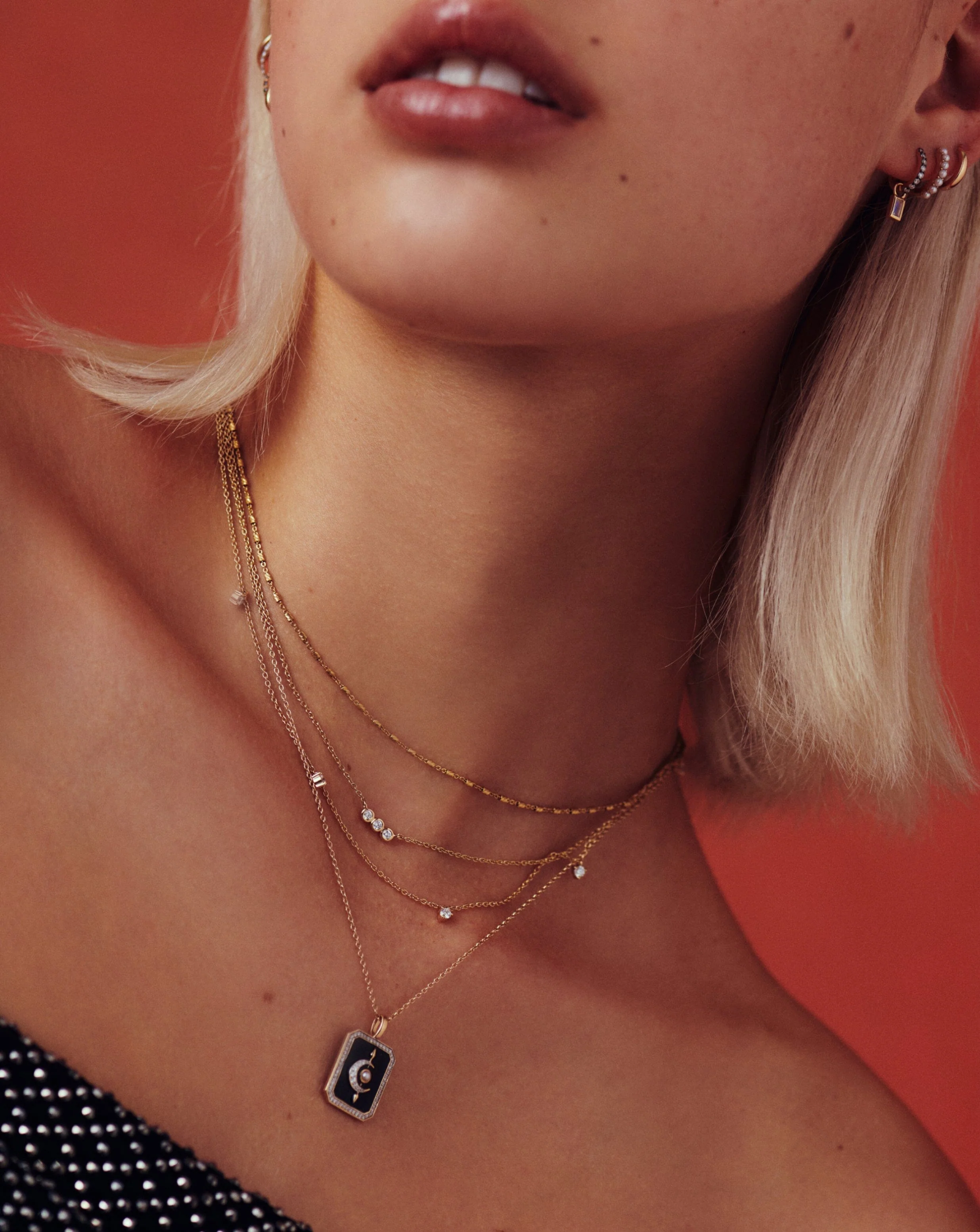 Solid Gold Vervelle Chain Choker - Image 2