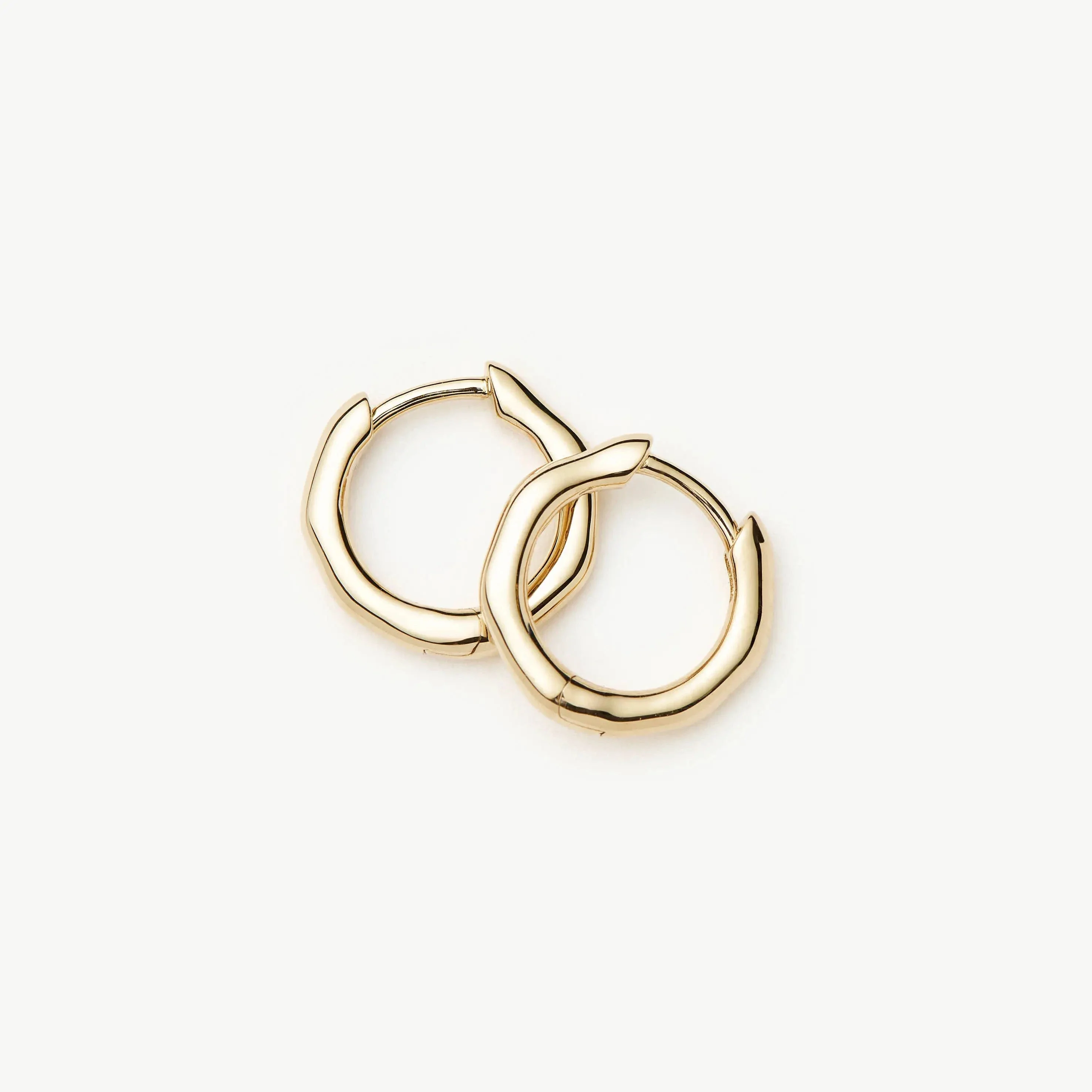 Solid Gold Huggies | 14k Yellow Gold