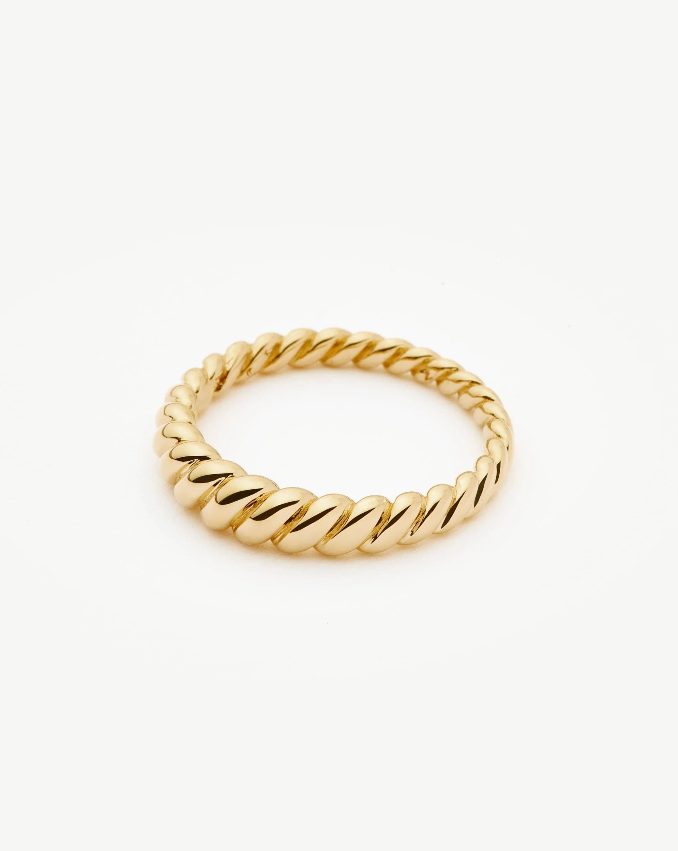 Solid Gold Twisted Classic Ring | 14k Solid Gold - Image 4