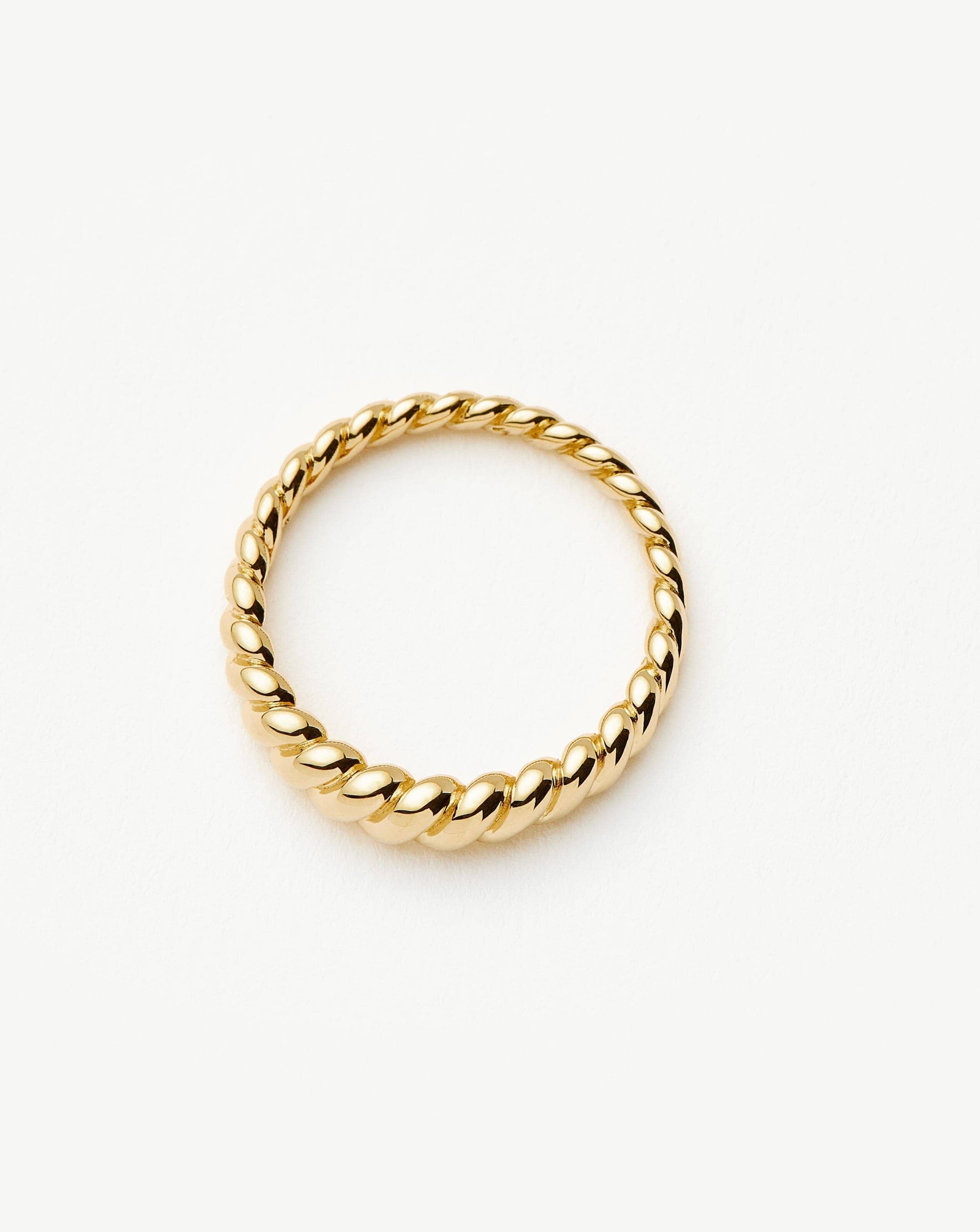 Solid Gold Twisted Classic Ring | 14k Solid Gold - Image 5