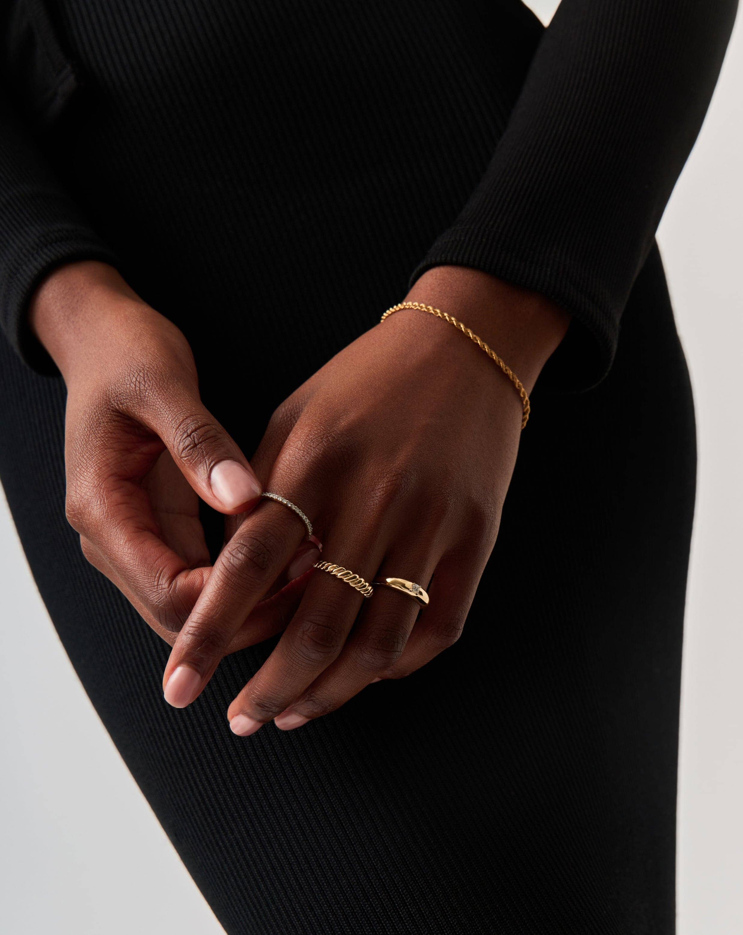 Solid Gold Twisted Classic Ring | 14k Solid Gold - Image 6