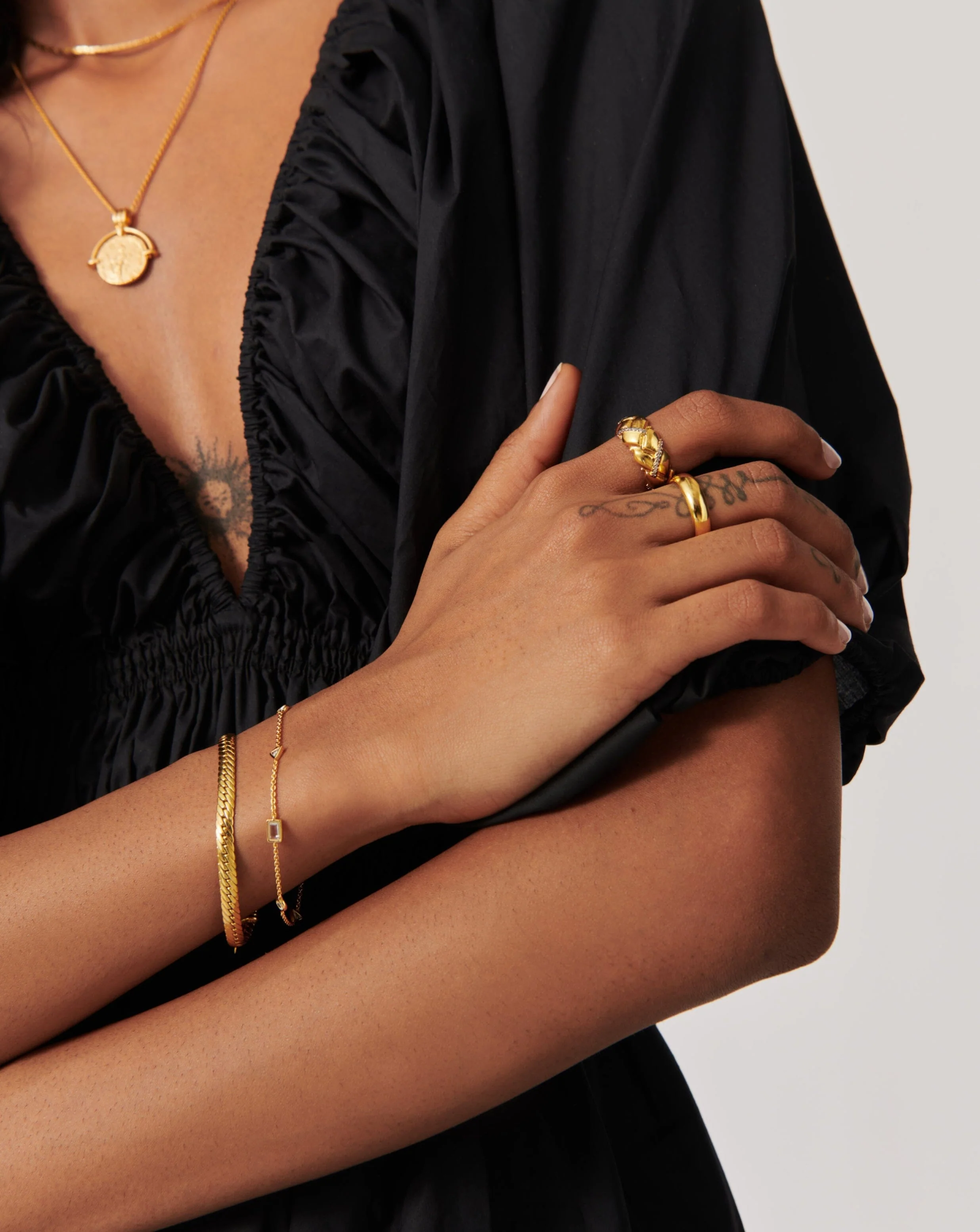 Floating Stone Charm Bracelet | 18k Gold Vermeil - Image 2