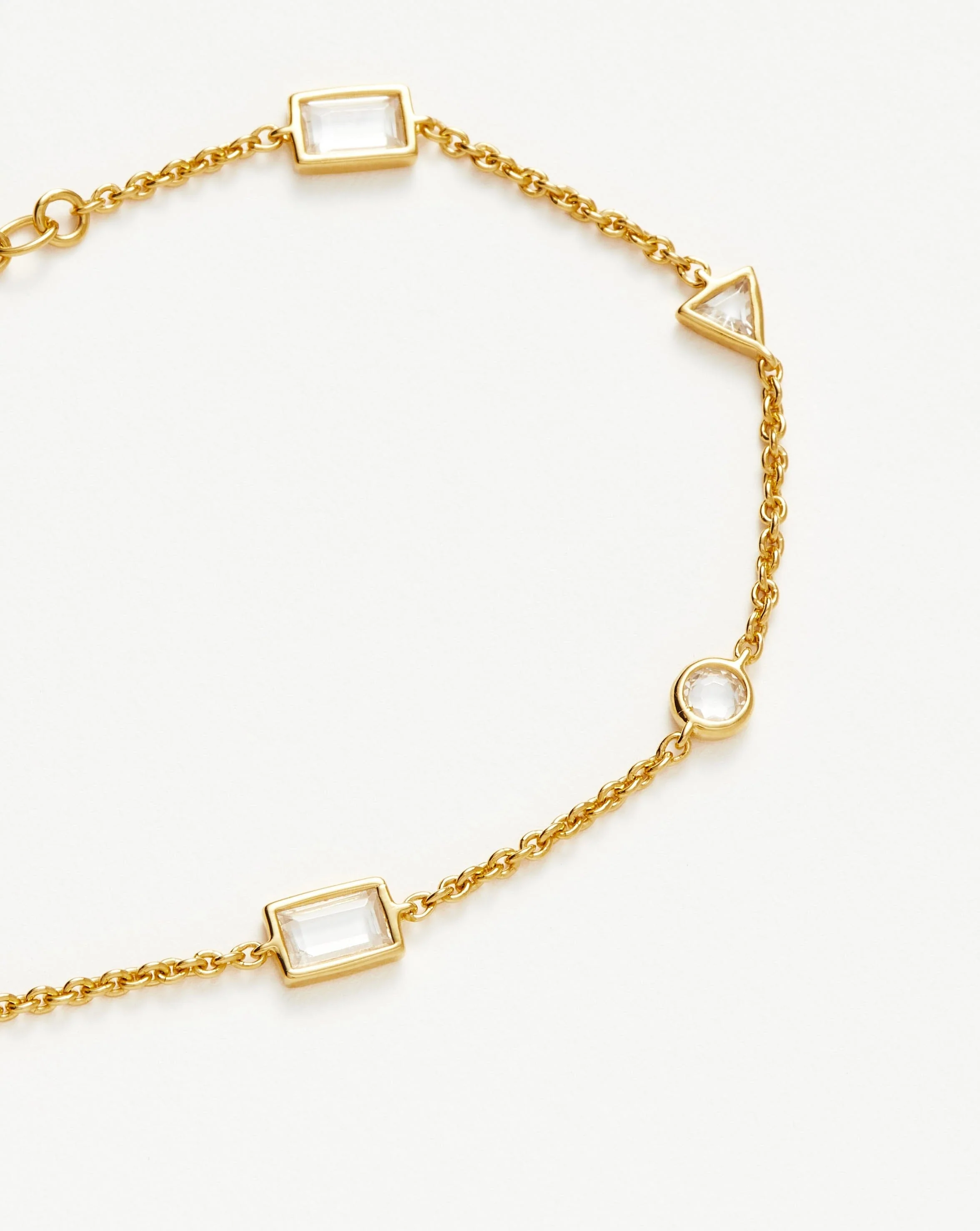 Floating Stone Charm Bracelet | 18k Gold Vermeil - Image 4