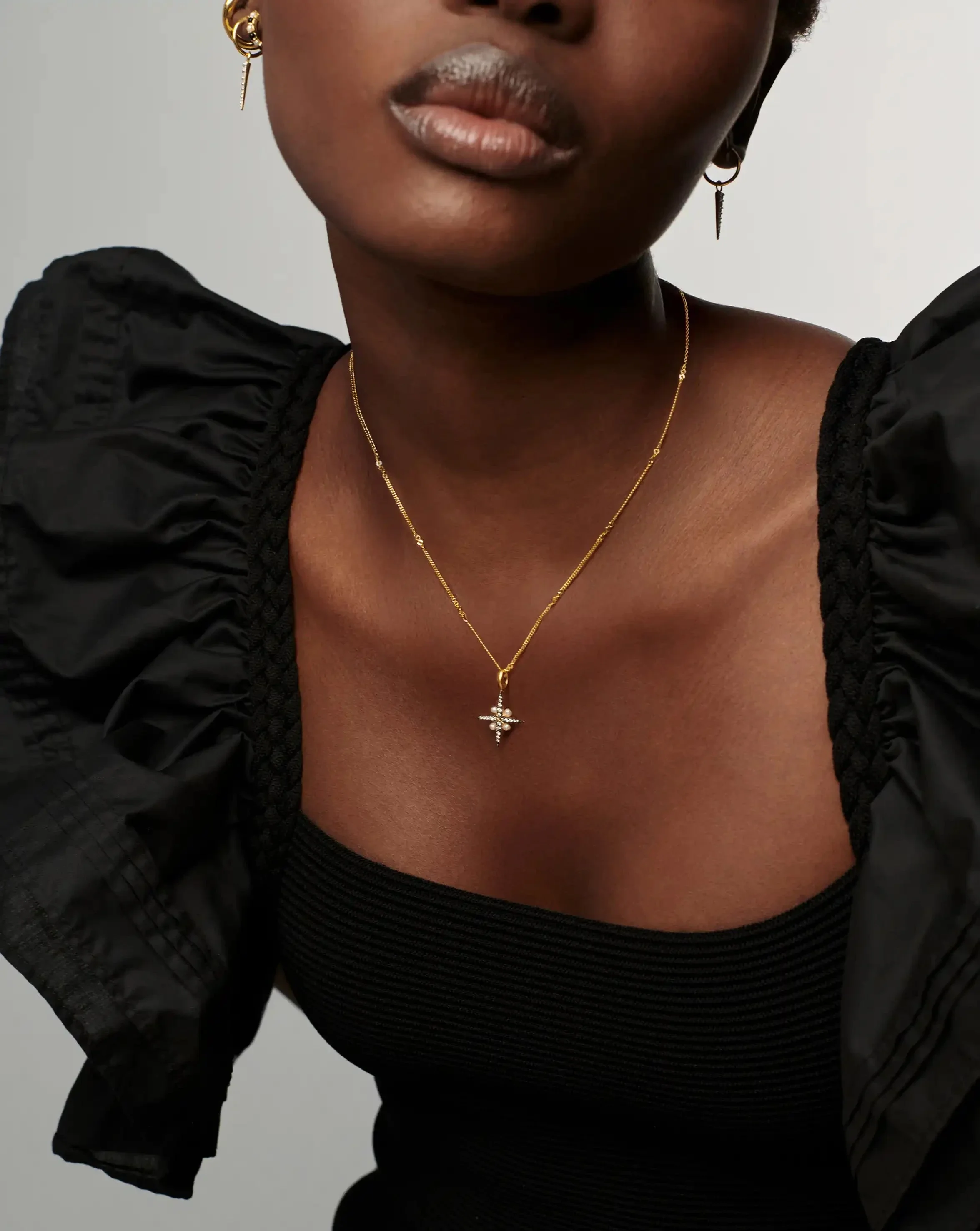 Harris Reed North Star Pearl Necklace | 18k Gold Vermeil/Pearl - Image 2