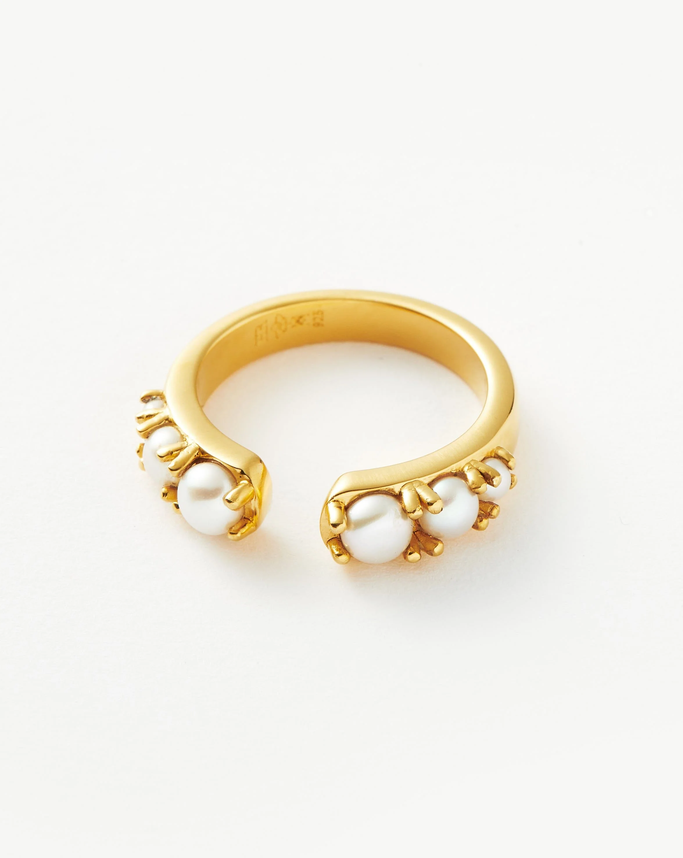 Harris Reed Openness Ring | 18k Gold Vermeil/Pearl - Image 4