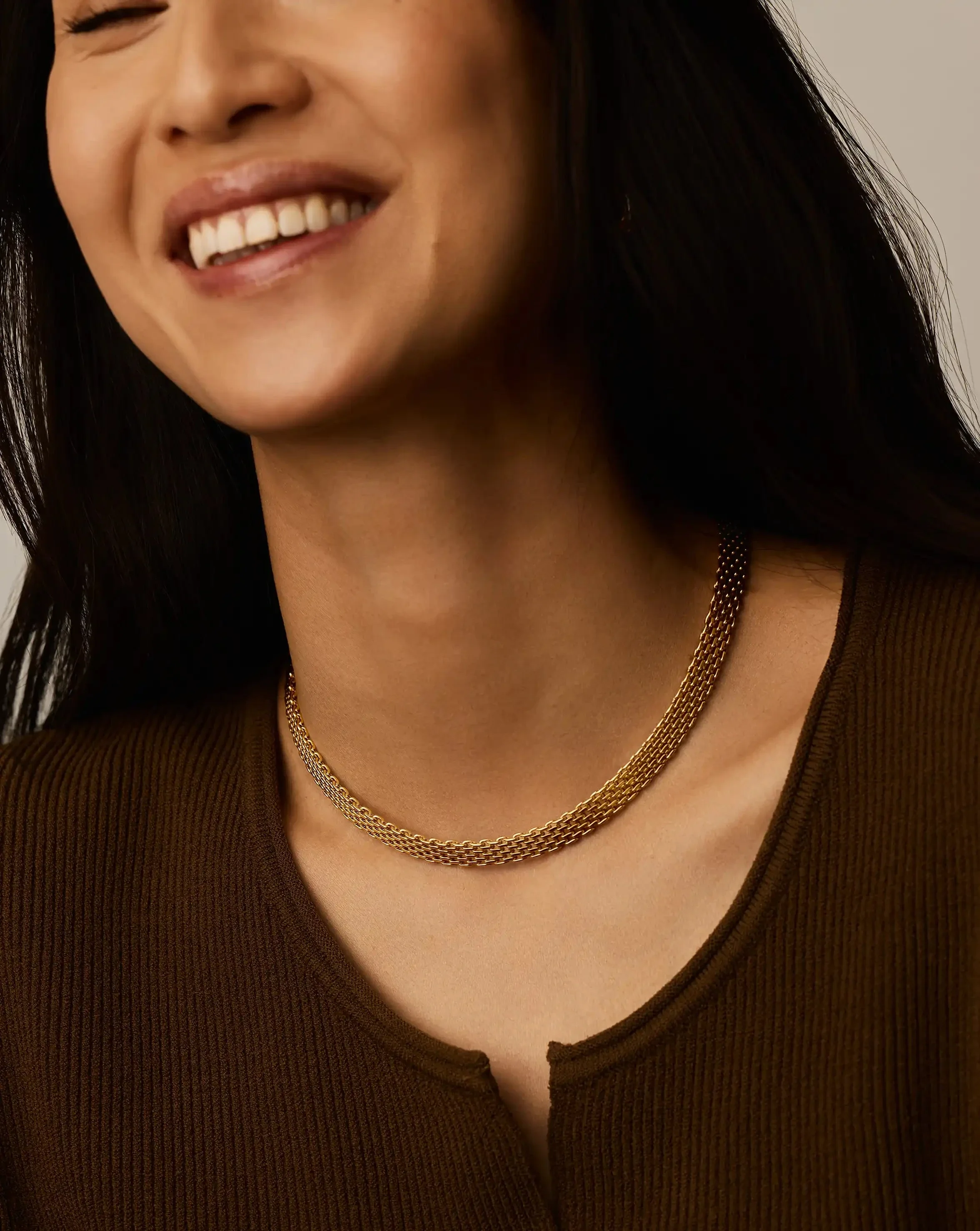 Heirloom Chain Choker Necklace | 18k Gold Plated - Image 2