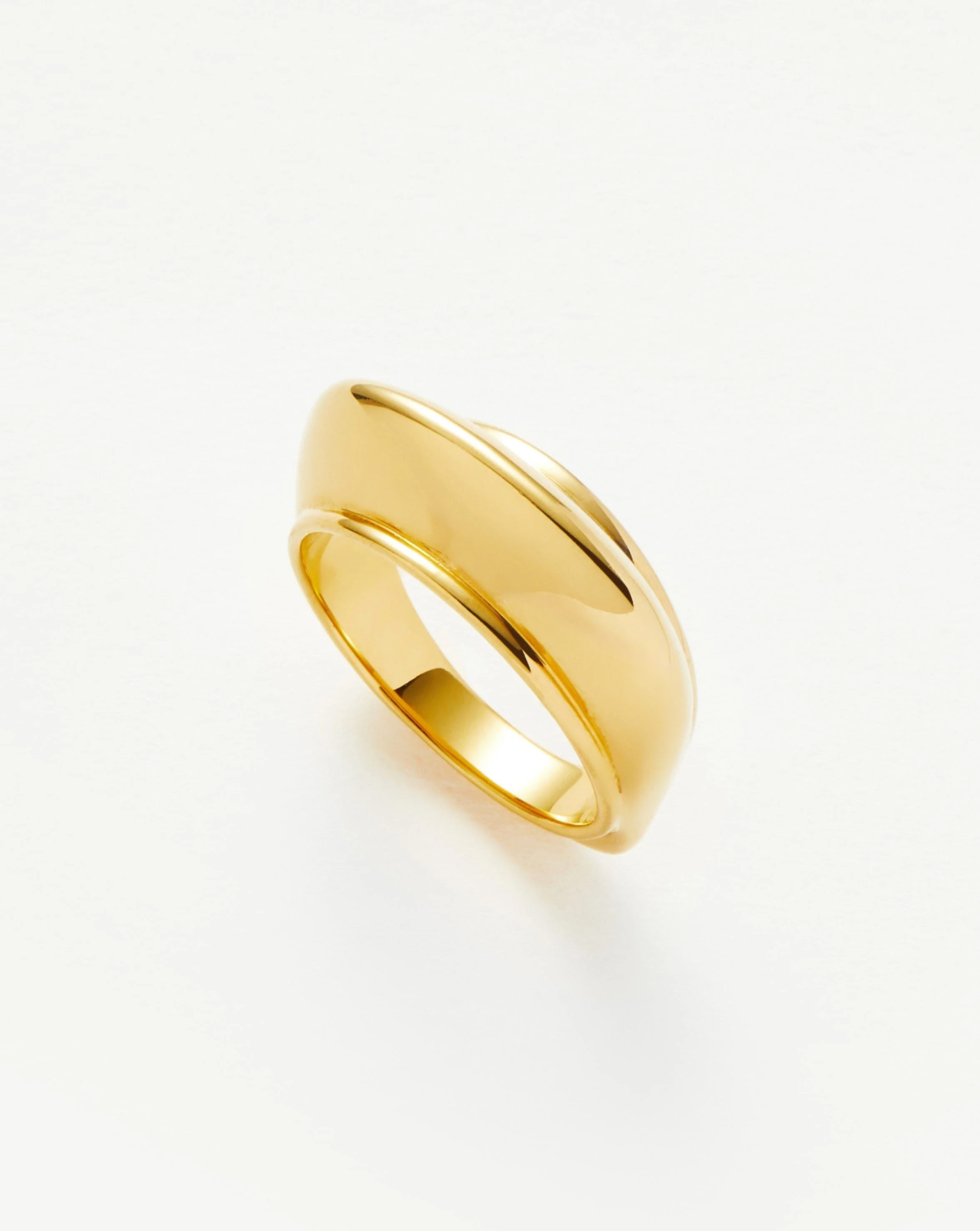 Hera Dome Stacking Ring | 18k Gold Vermeil