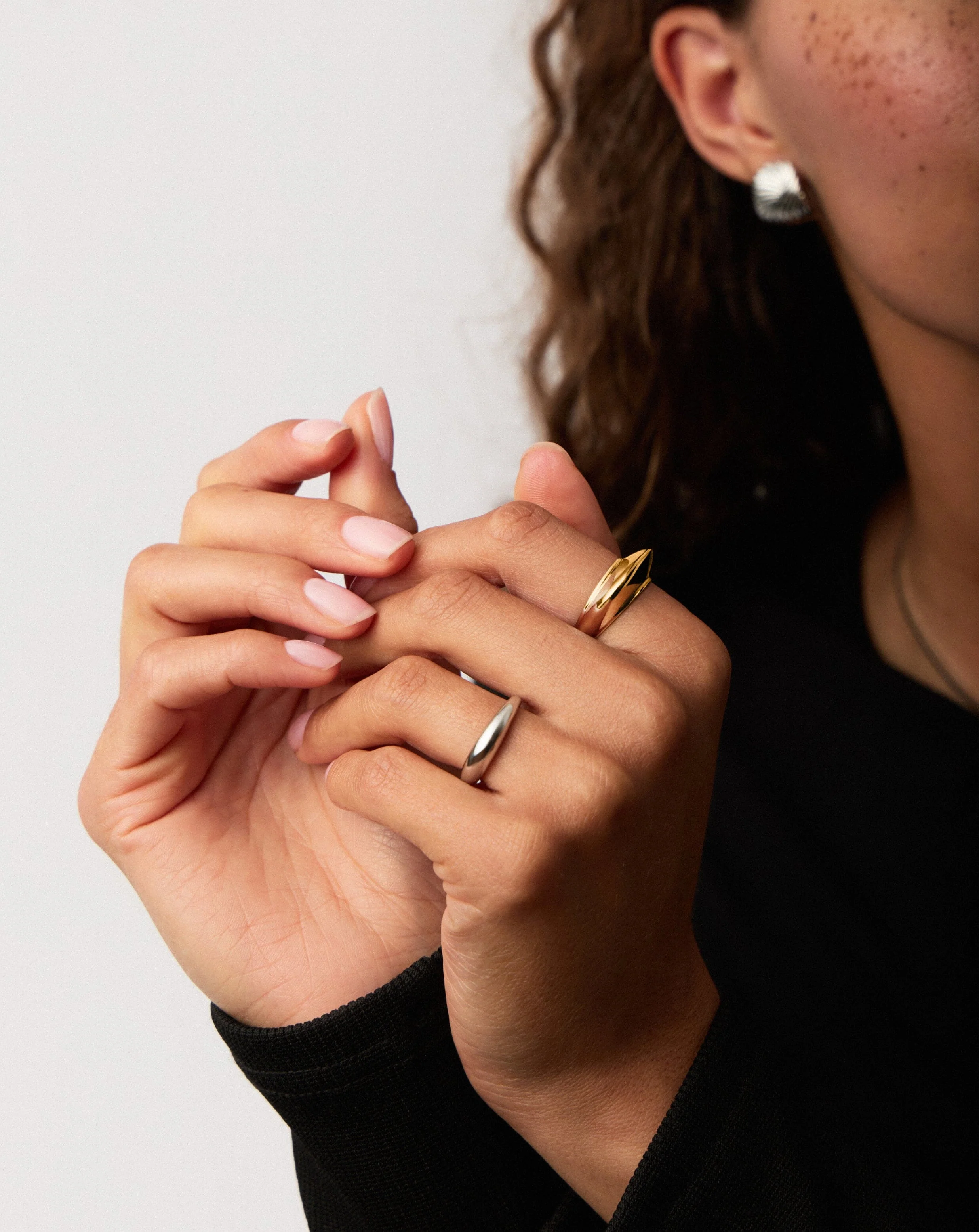 Hera Dome Stacking Ring | 18k Gold Vermeil - Image 2