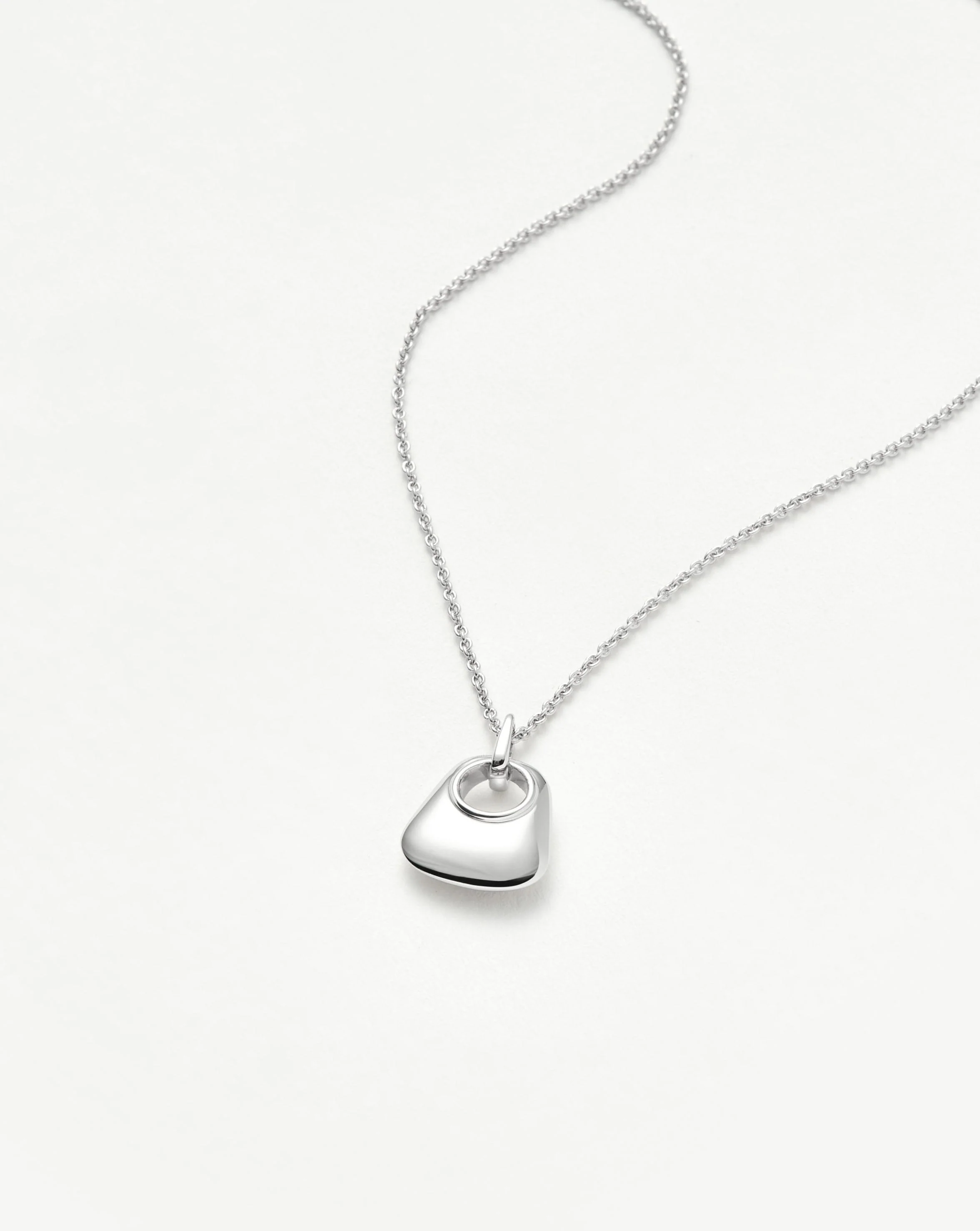 Hera Ridge Mini Pendant Necklace | Silver Plated - Image 4