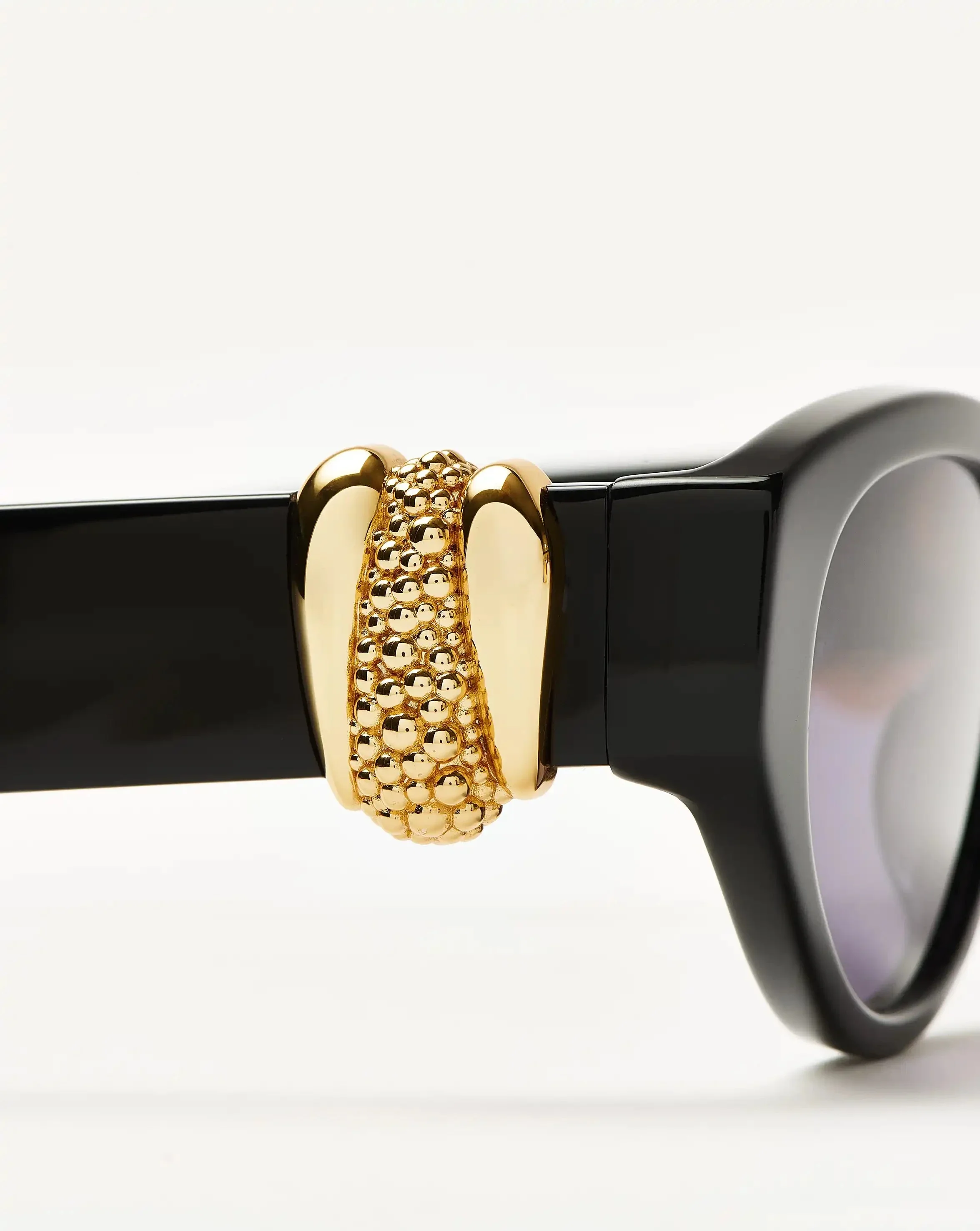 Jimmy Fairly Melissa Cat-Eye Sunglasses | 18k Gold Plated/Black - Image 4