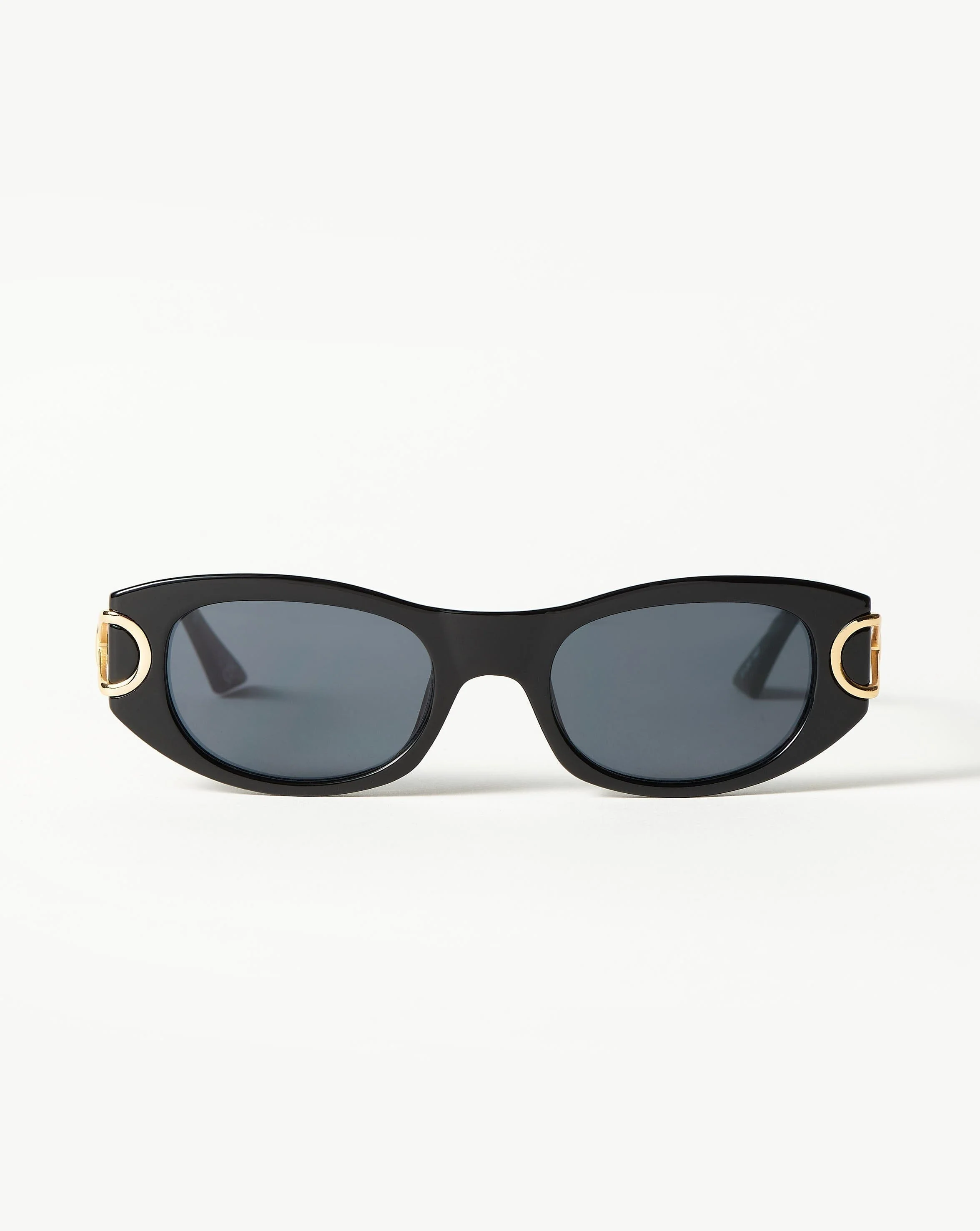 Le Specs Hydrus Link Oval Sunglasses | Black - Image 7