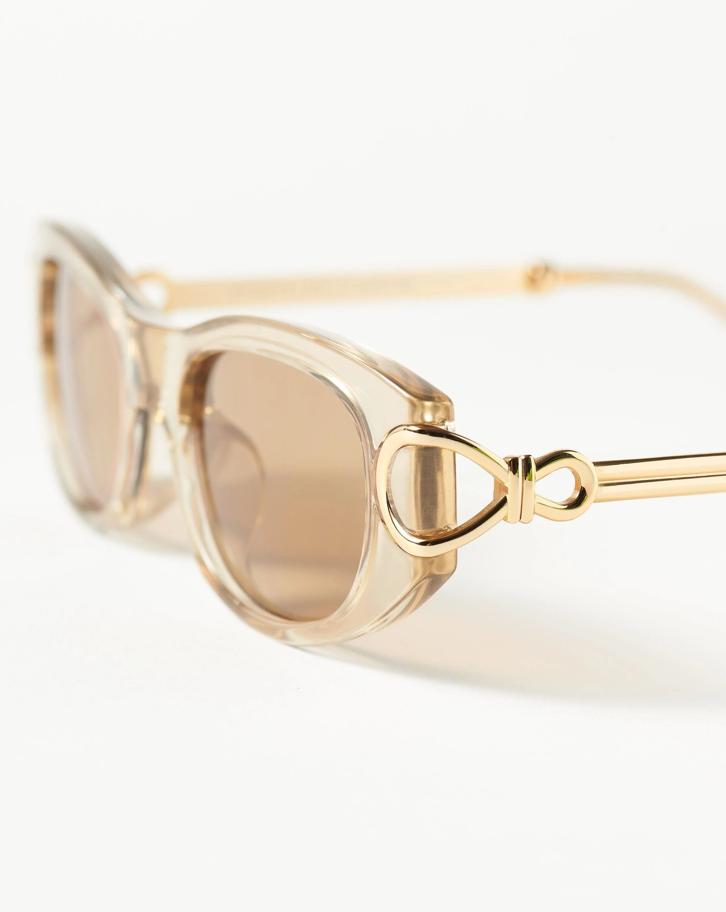 Le Specs Hydrus Link Oval Sunglasses | Fawn - Image 4