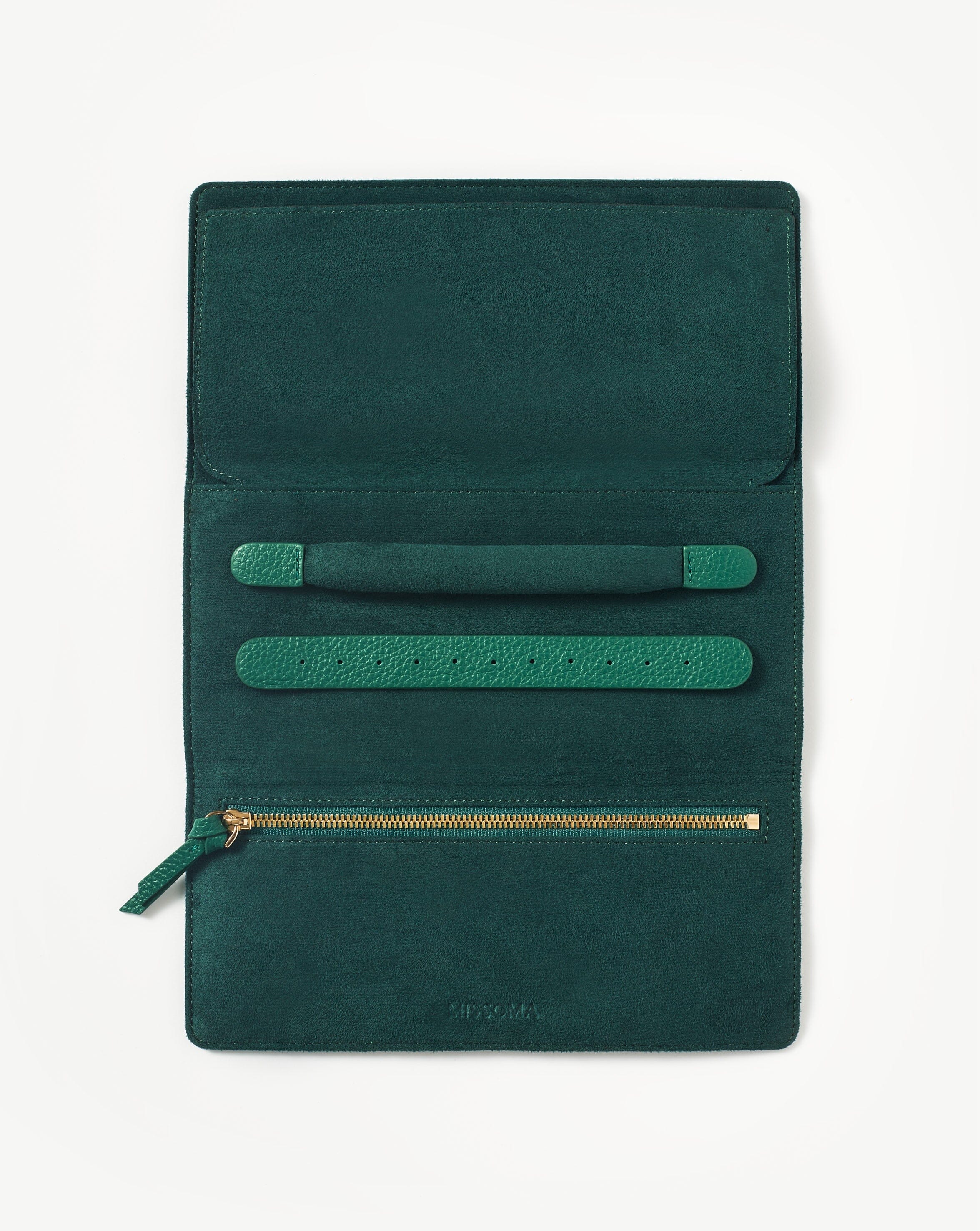 Leather Jewelry Roll | Malachite Green - Image 3