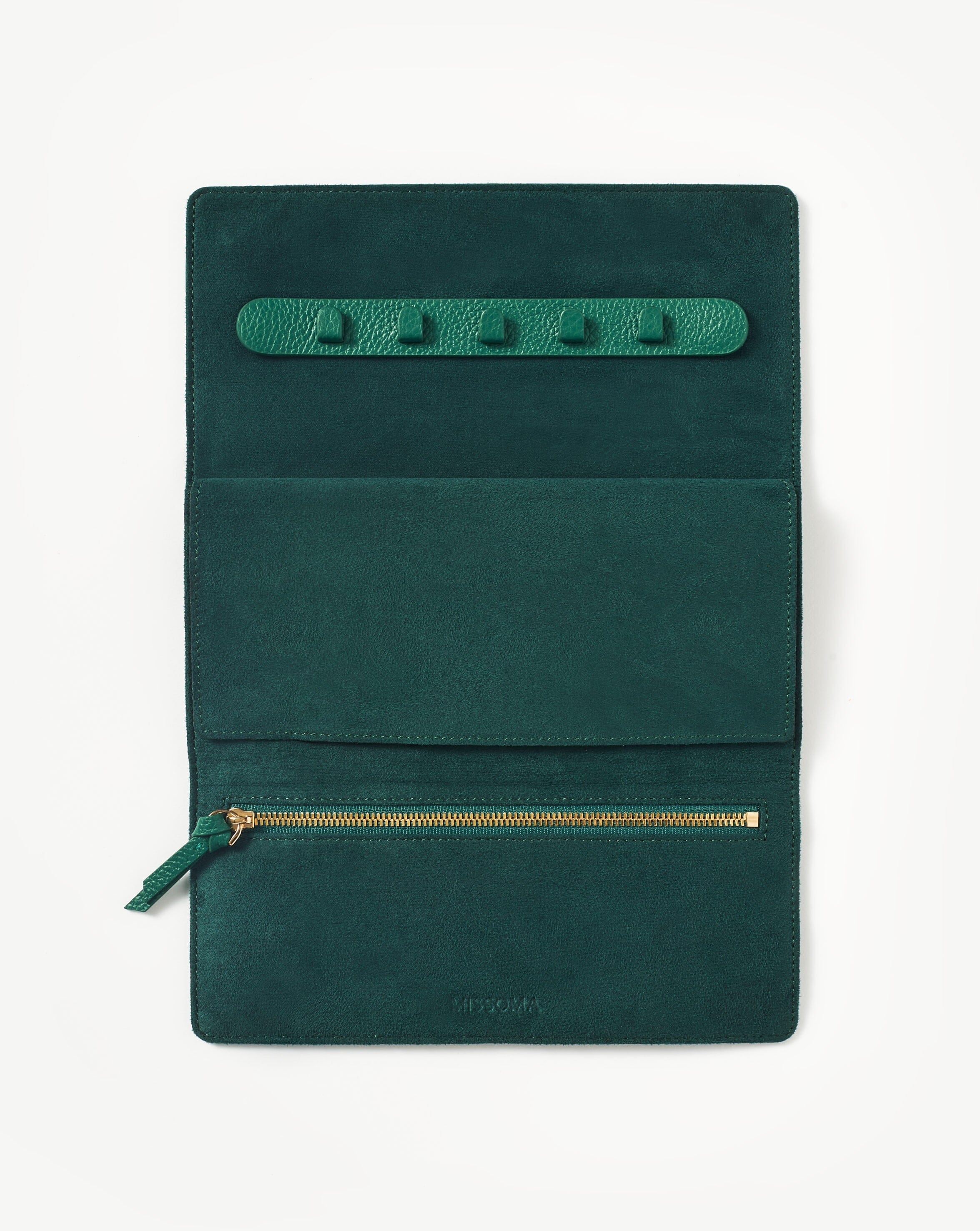 Leather Jewelry Roll | Malachite Green - Image 4