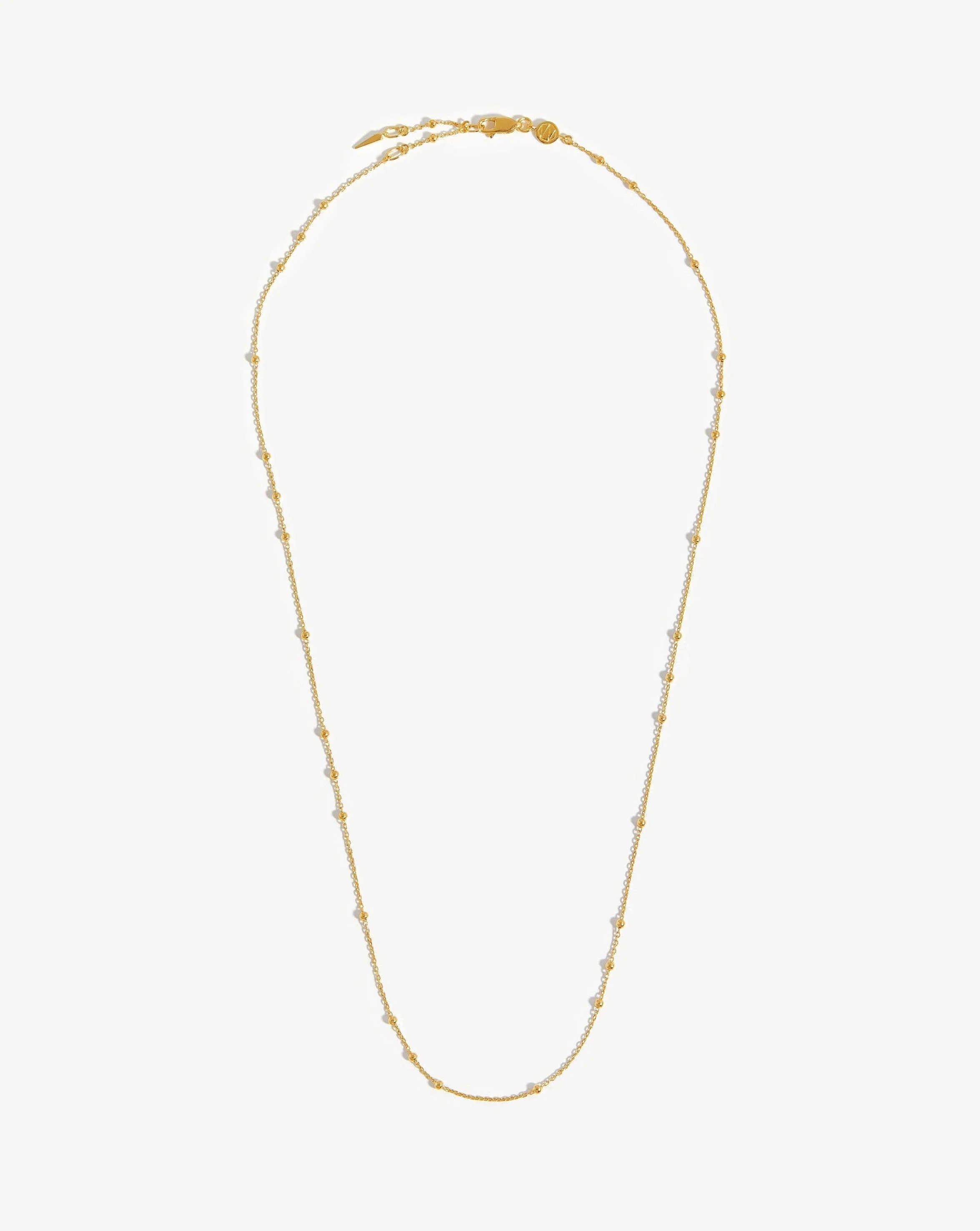 Long Orb Chain Necklace | 18k Gold Vermeil
